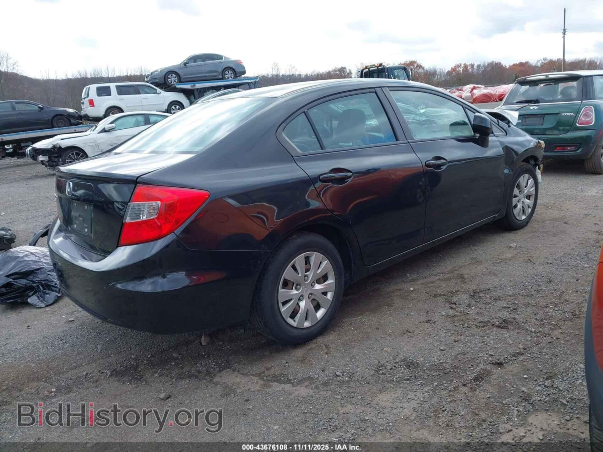 2012 HONDA CIVIC - VIN: 19XFB2F53CE366467 - Фото 4