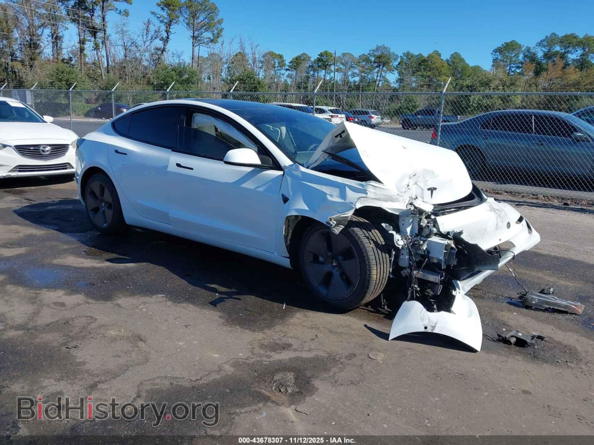 Photo 5YJ3E1EB2NF101368 - TESLA MODEL 3 2022