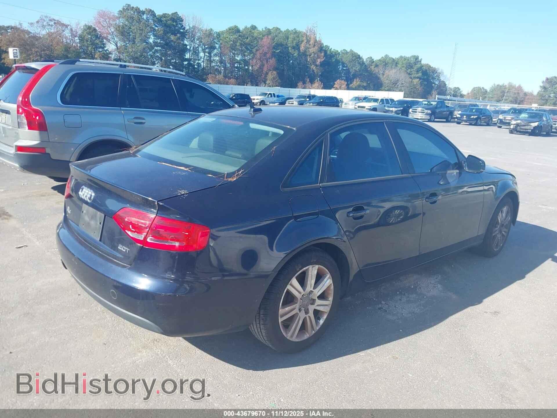 2011 AUDI A4 - VIN: WAUAFAFL2BN050279 - Фото 4