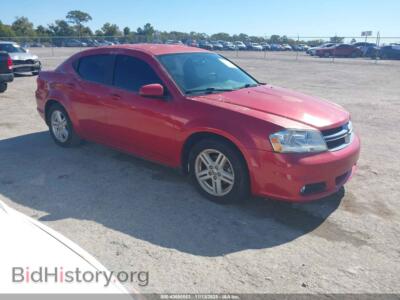2013 Dodge AVENGER SXT, red — VIN 1C3CDZCB7DN626466, IAAI