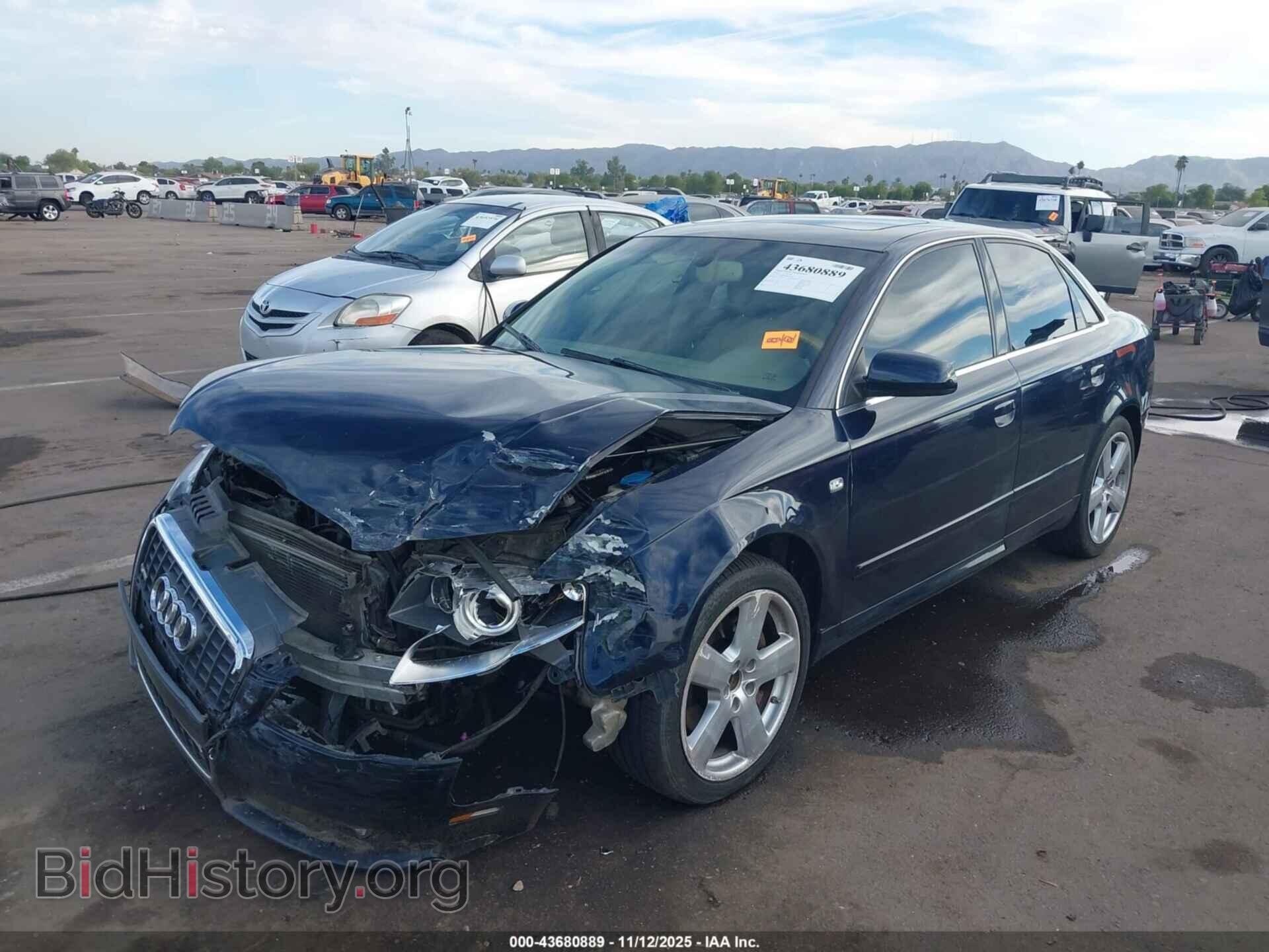 2008 AUDI A4 - VIN: WAUDH78E58A061799 - Фото 2