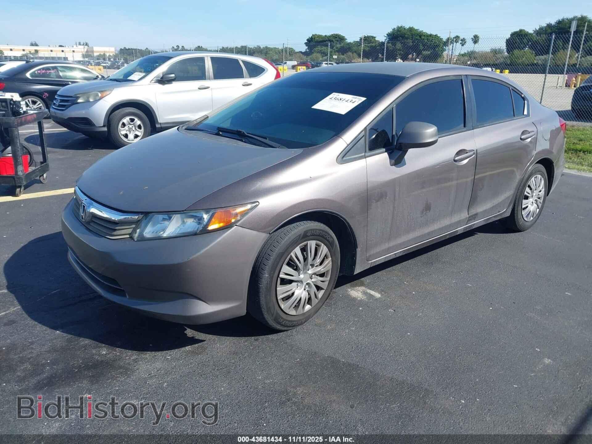 2012 HONDA CIVIC - VIN: 2HGFB2F55CH520487 - Фото 2