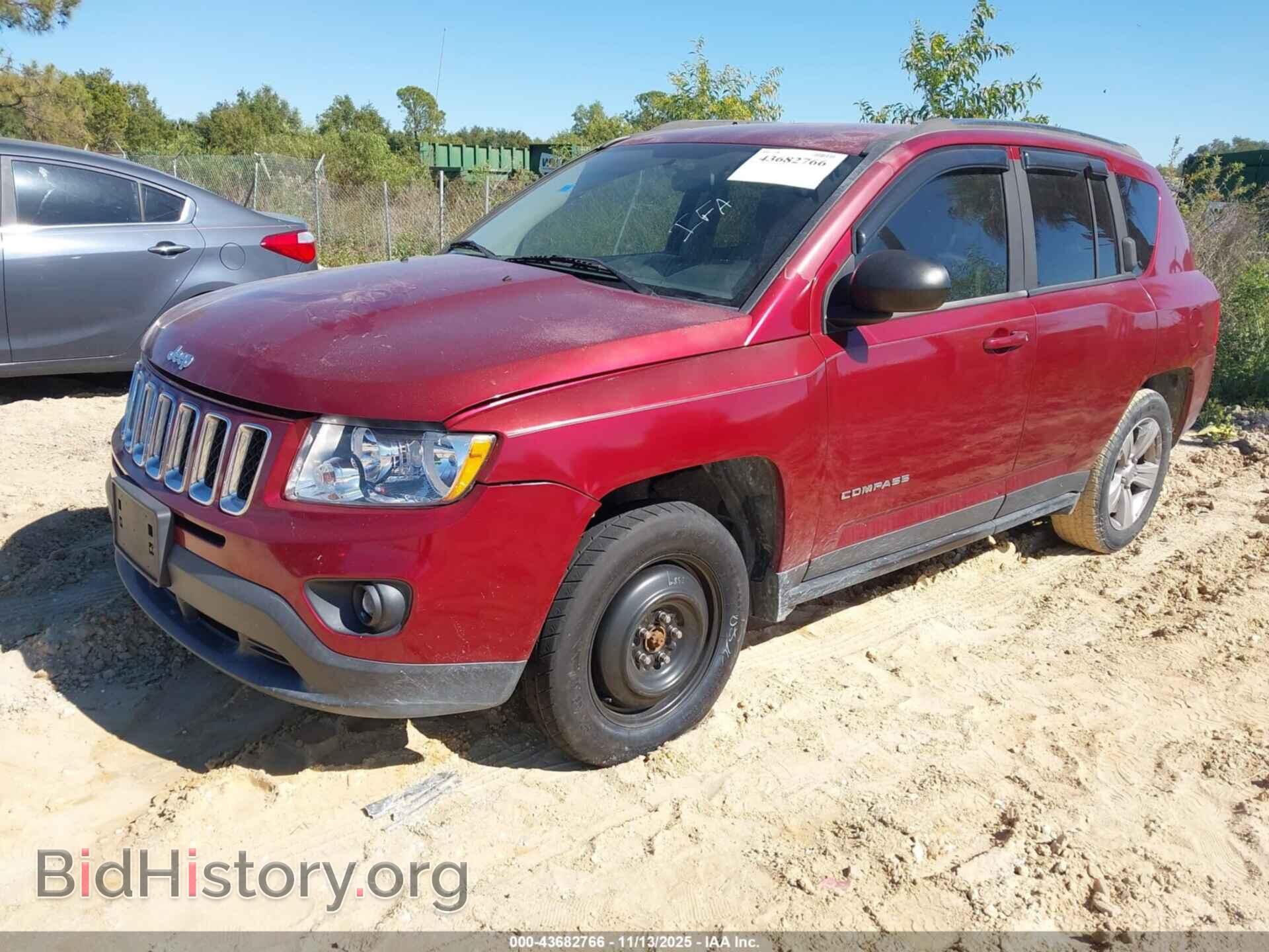 2012 JEEP COMPASS - VIN: 1C4NJCBB5CD627499 - Фото 2