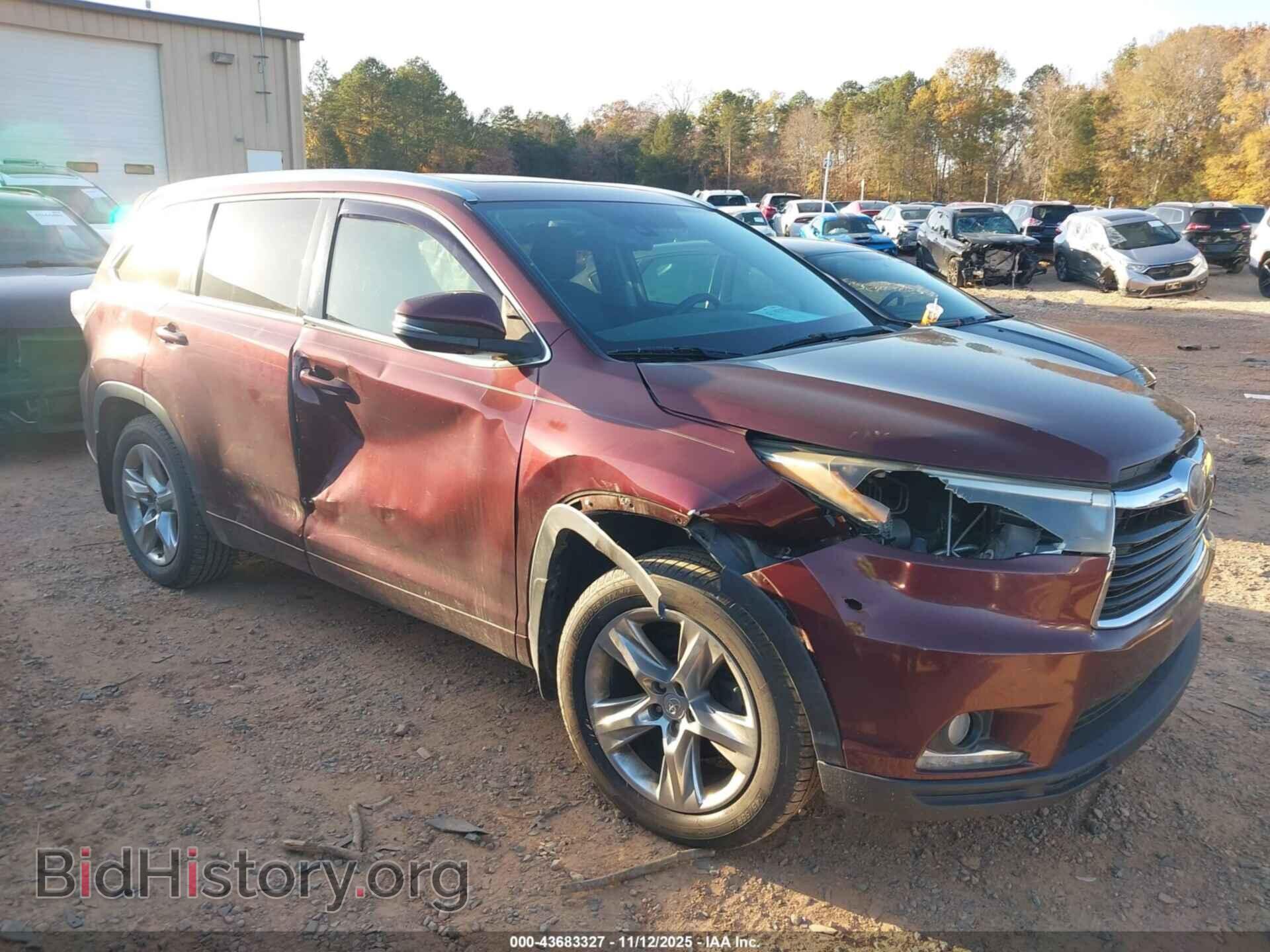 Фотография 5TDDKRFH1ES070303 - TOYOTA HIGHLANDER 2014
