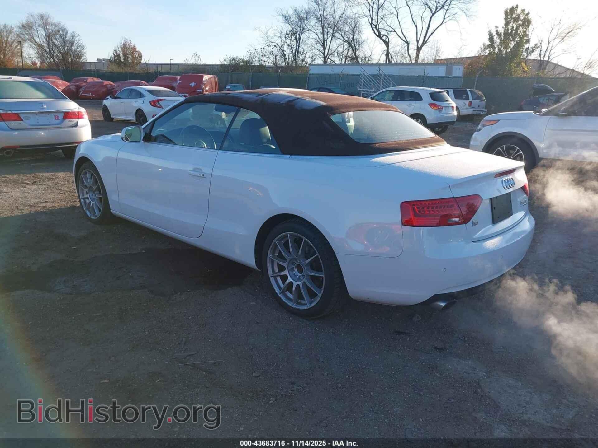 2013 AUDI A5 - VIN: WAULFAFH0DN008054 - Фото 3
