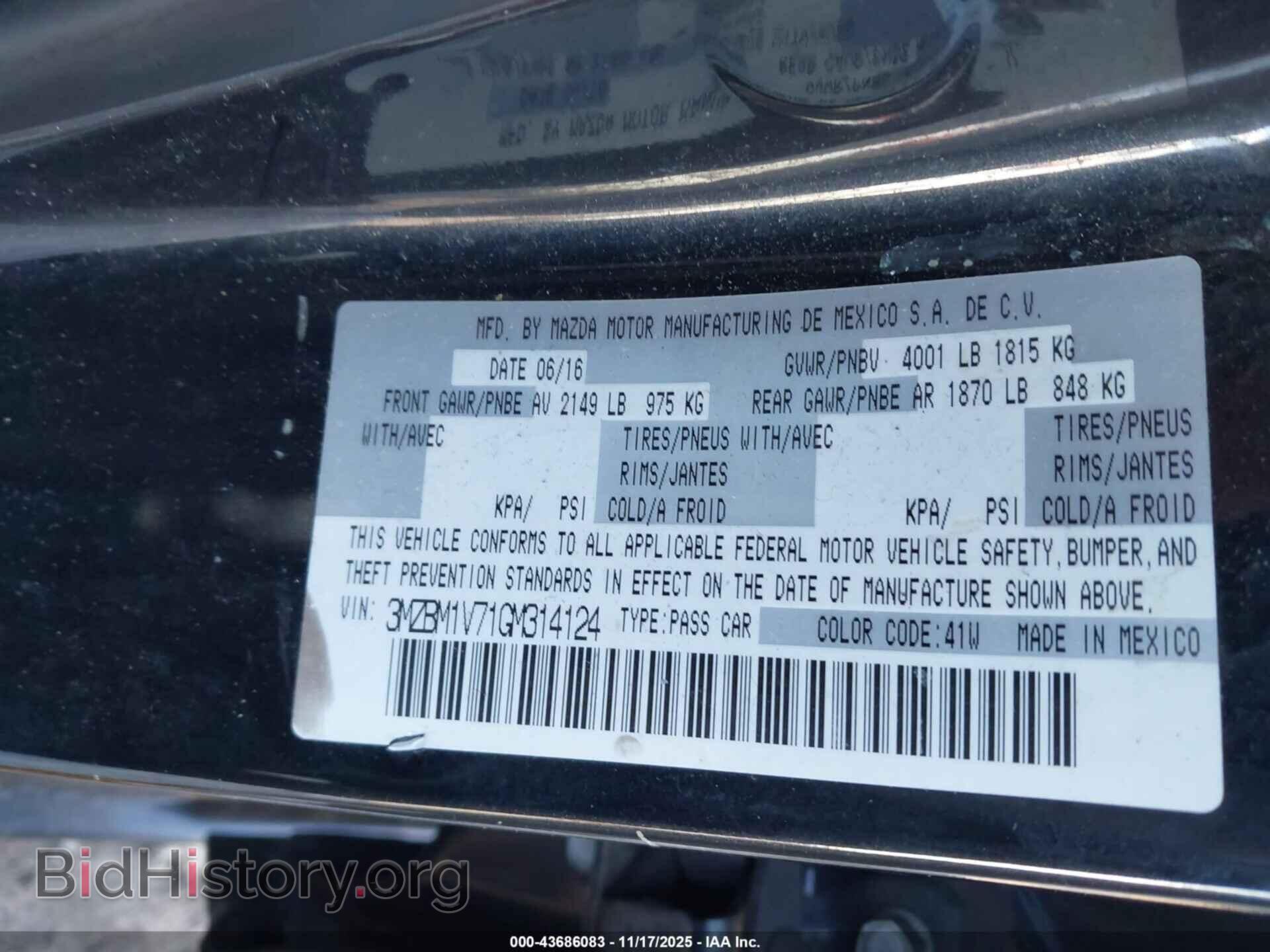 2016 MAZDA MAZDA3 - VIN: 3MZBM1V71GM314124 - Фото 9