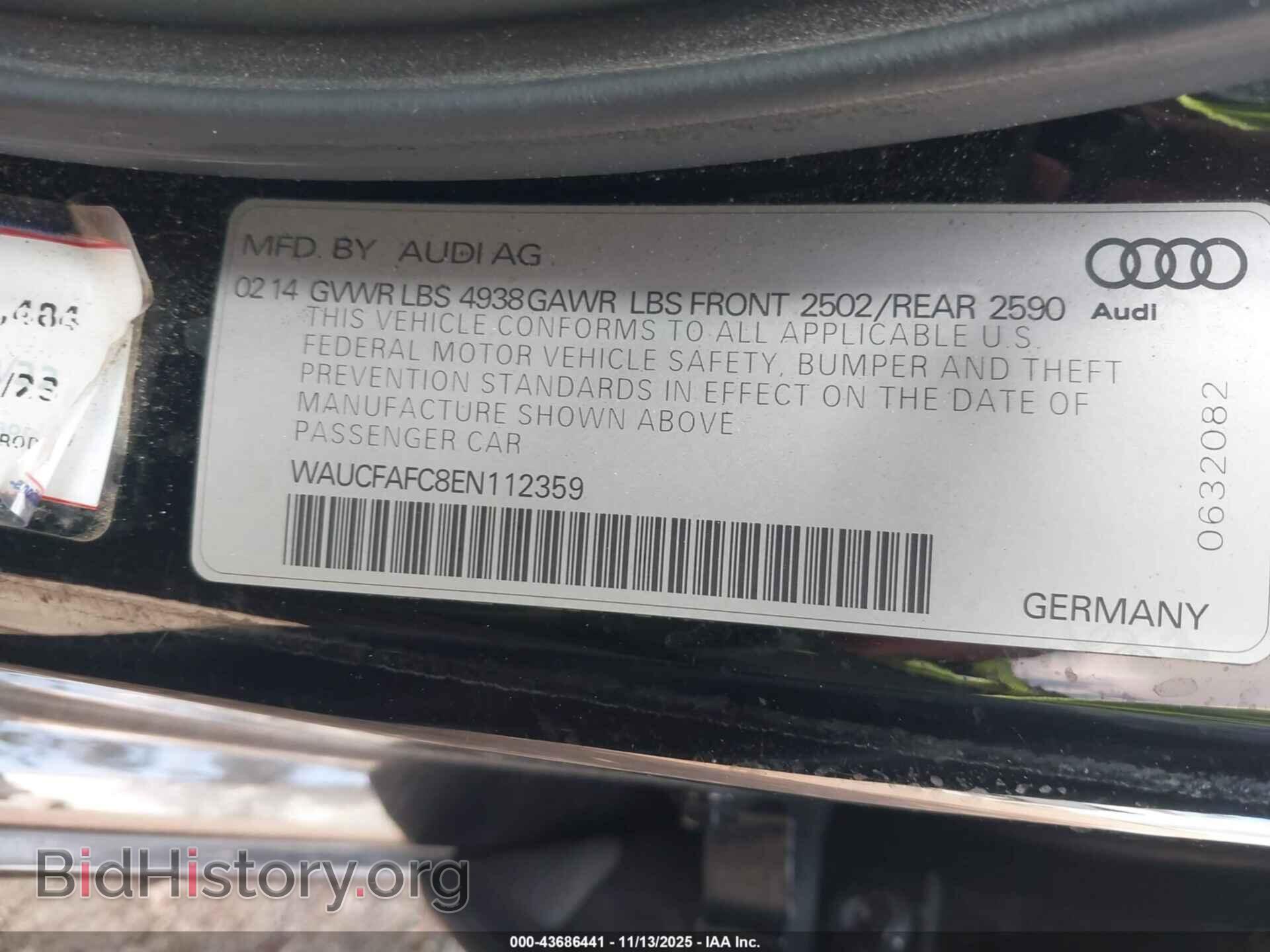 2014 AUDI A6 - VIN: WAUCFAFC8EN112359 - Photo 9