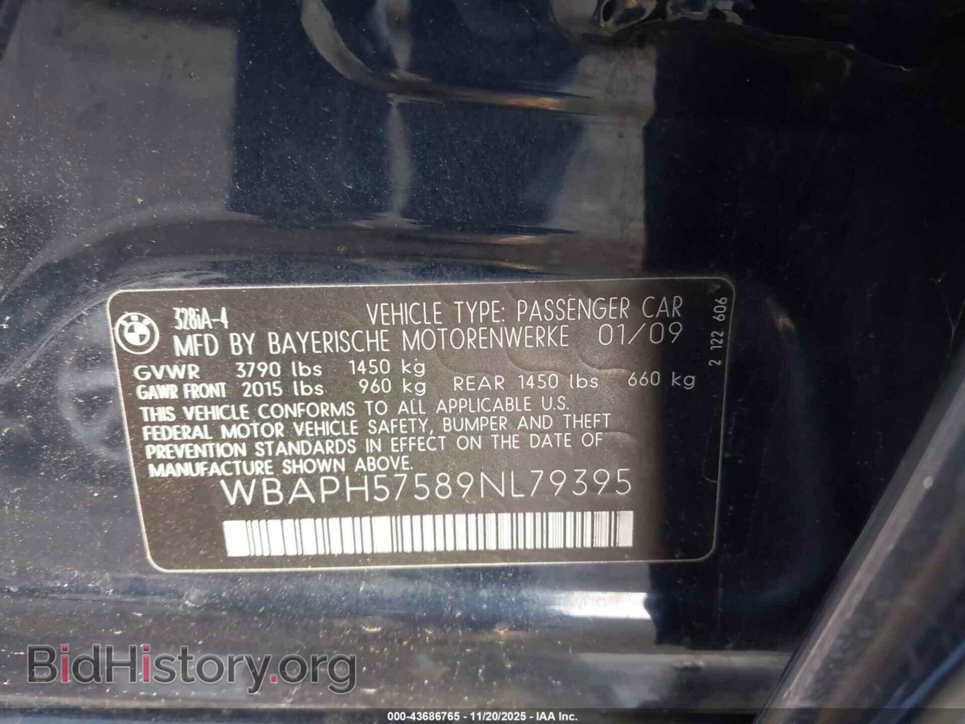 2009 BMW 328I - VIN: WBAPH57589NL79395 - Фото 9