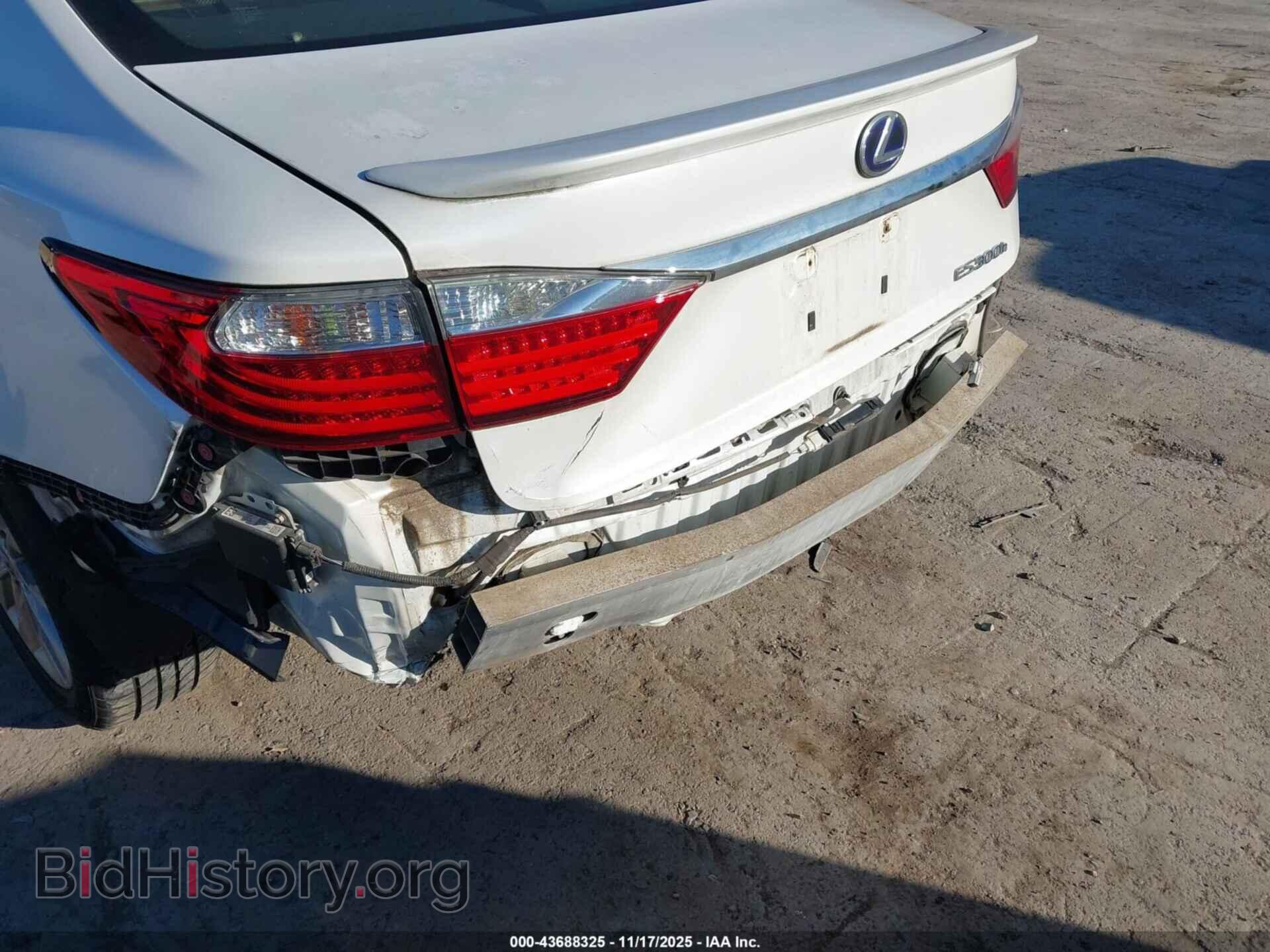 2013 LEXUS ES 300H - VIN: JTHBW1GG7D2008489 - Фото 6