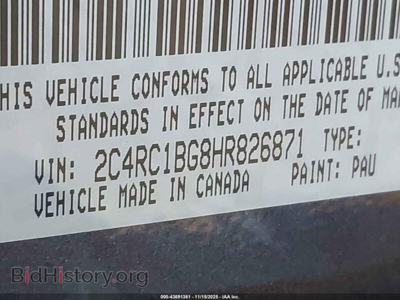 2017 Chrysler PACIFICA (VIN 2C4RC1BG8HR826871) — фото 9 из 19