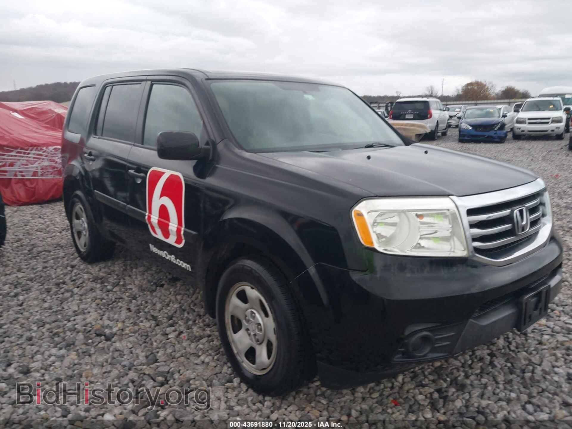 Фотография 5FNYF4H22DB071724 - HONDA PILOT 2013
