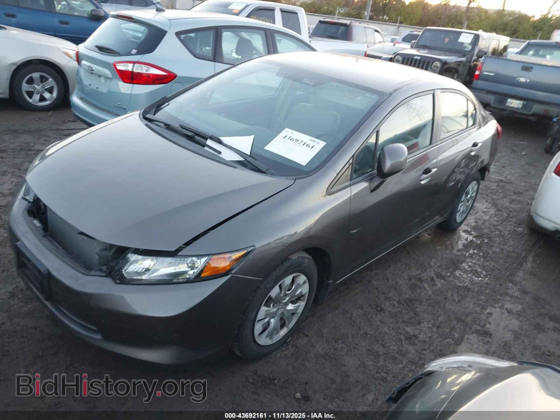 2012 HONDA CIVIC - VIN: 19XFB2F53CE047621 - Фото 2