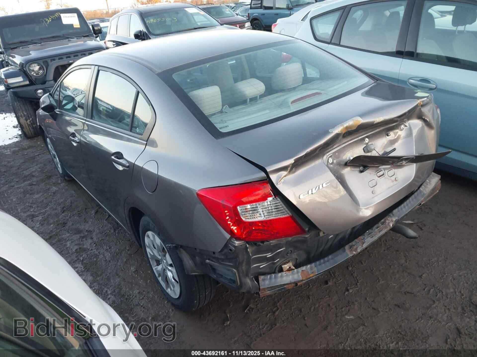 2012 HONDA CIVIC - VIN: 19XFB2F53CE047621 - Фото 3