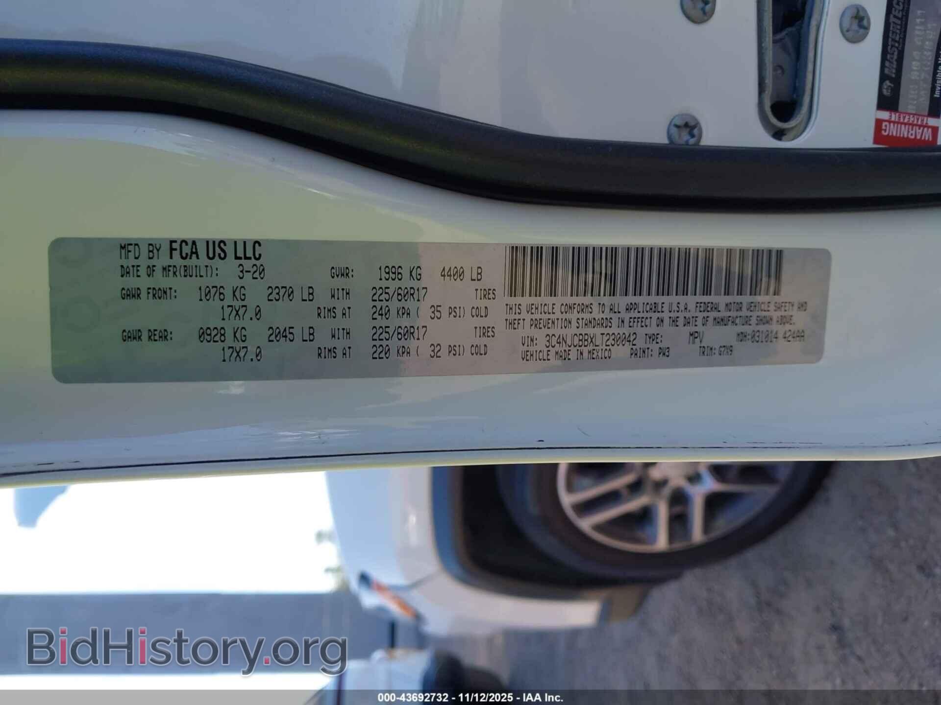 2020 JEEP COMPASS - VIN: 3C4NJCBBXLT230042 - Фото 9