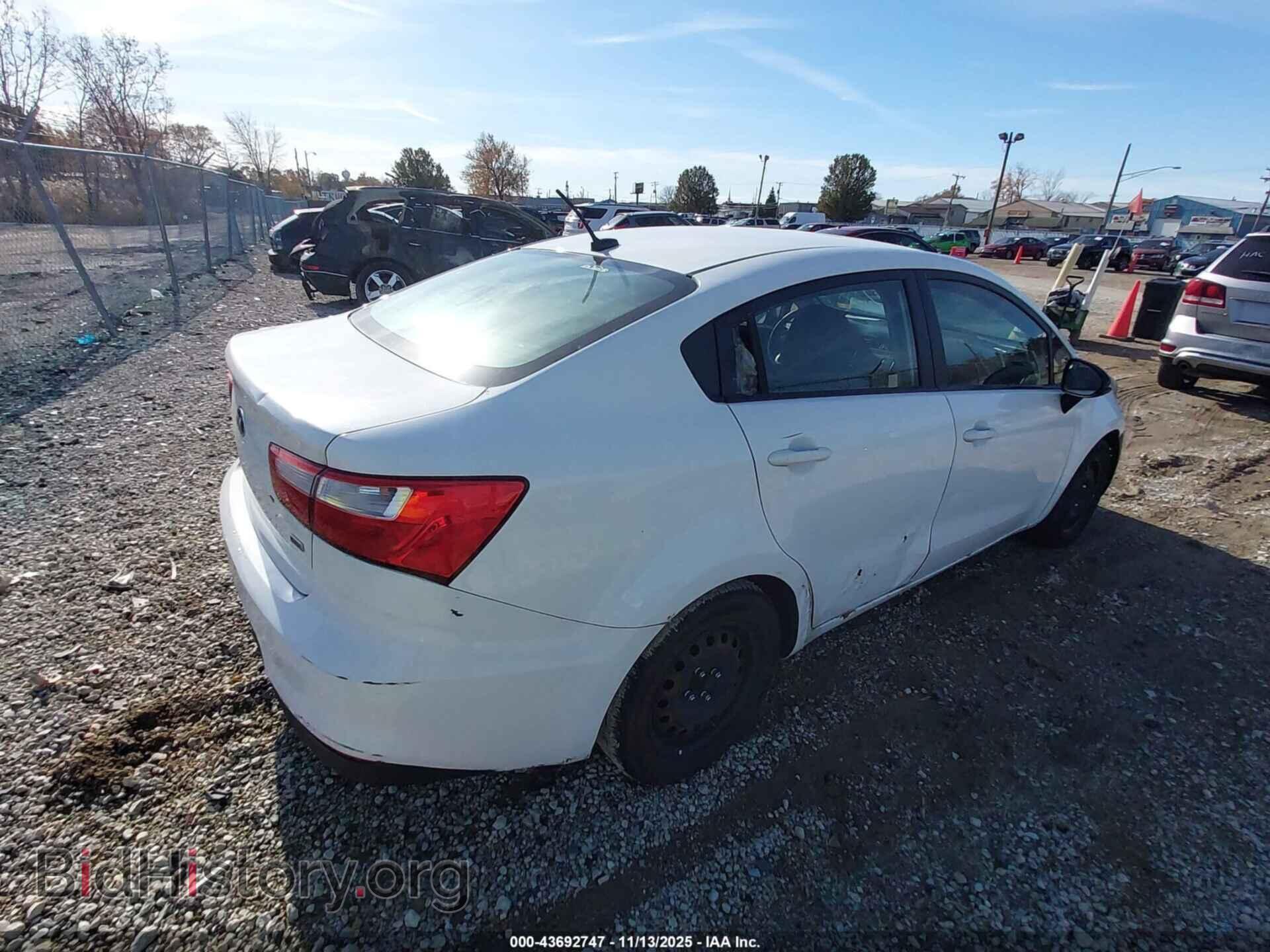 2016 KIA RIO - VIN: KNADM4A39G6553966 - Фото 4