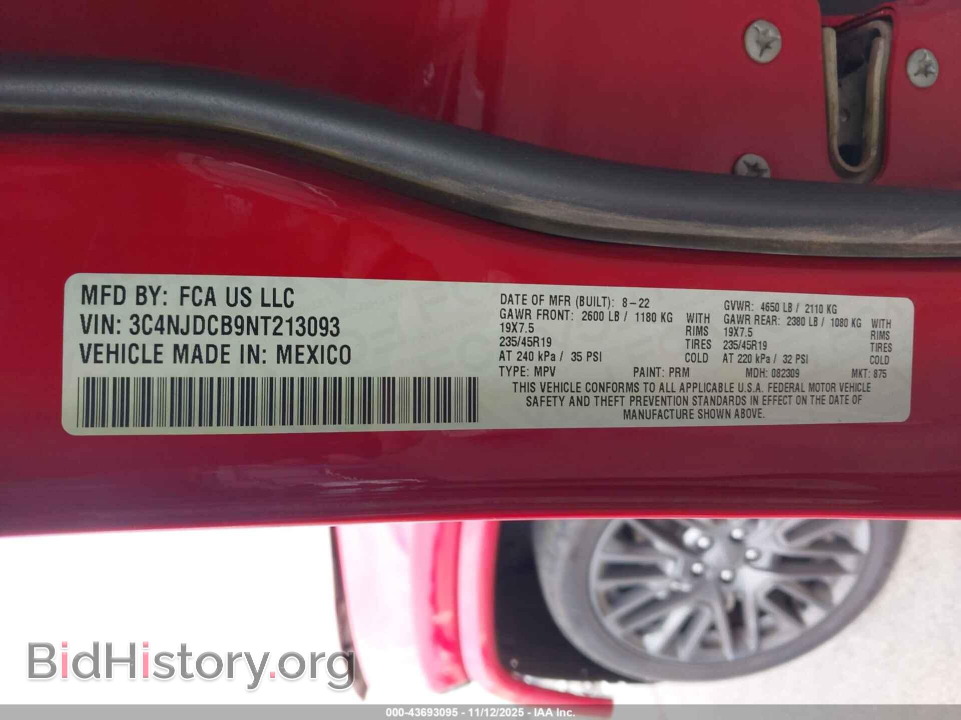 2022 JEEP COMPASS - VIN: 3C4NJDCB9NT213093 - Фото 9