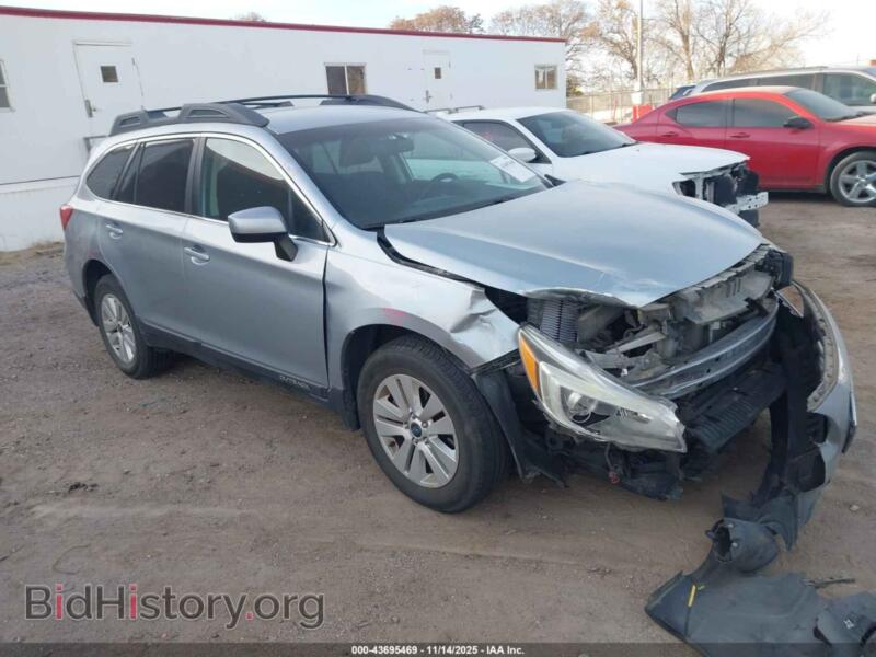 2015 Subaru OUTBACK 2.5I Premium (VIN 4S4BSBCC3F3256110) — фото 1 из 16, IAAI, повреждение: передняя часть