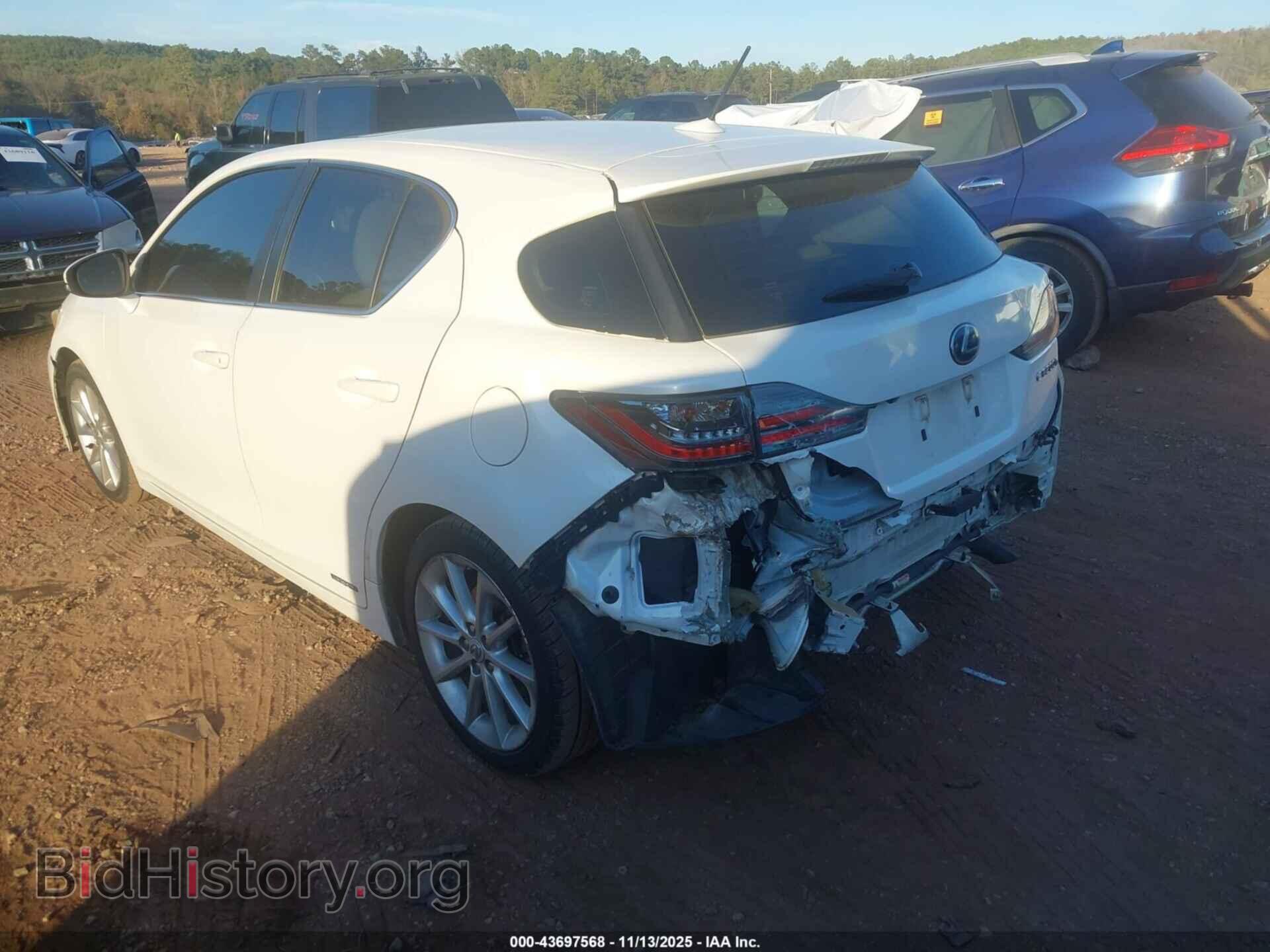 2012 LEXUS CT 200H - VIN: JTHKD5BH1C2093860 - Фото 3
