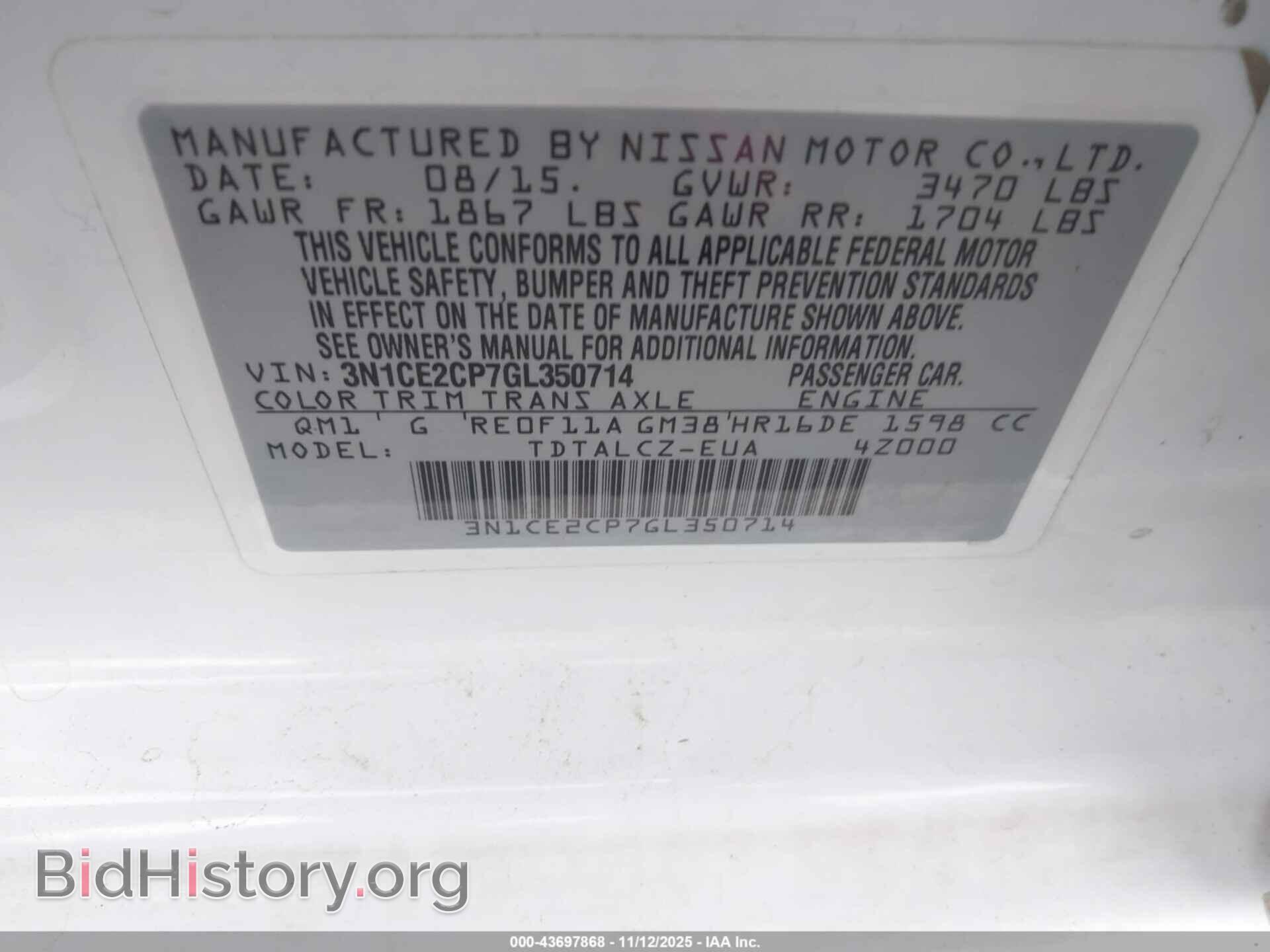 2016 NISSAN VERSA NOTE - VIN: 3N1CE2CP7GL350714 - Photo 9
