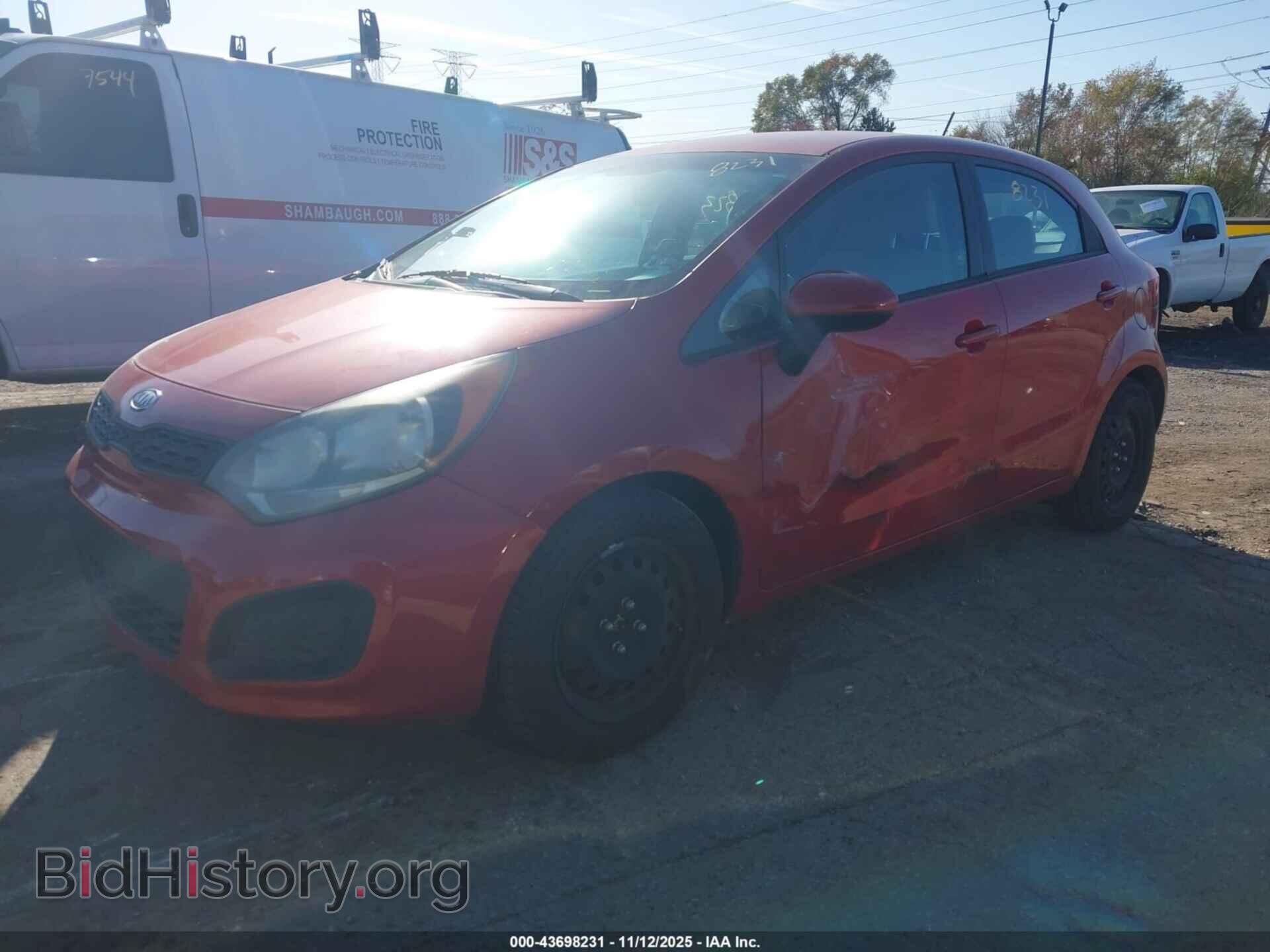 2012 KIA RIO5 - VIN: KNADM5A3XC6061513 - Фото 2