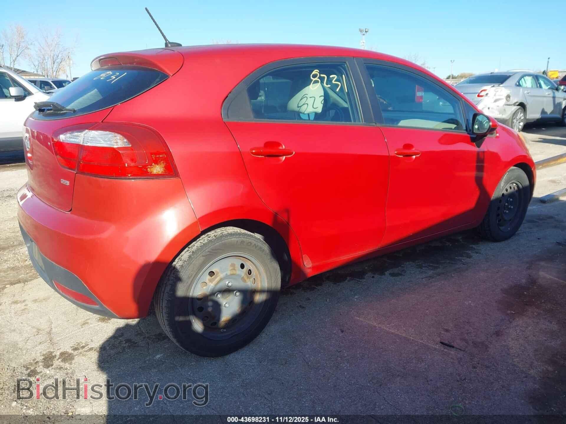 2012 KIA RIO5 - VIN: KNADM5A3XC6061513 - Фото 4