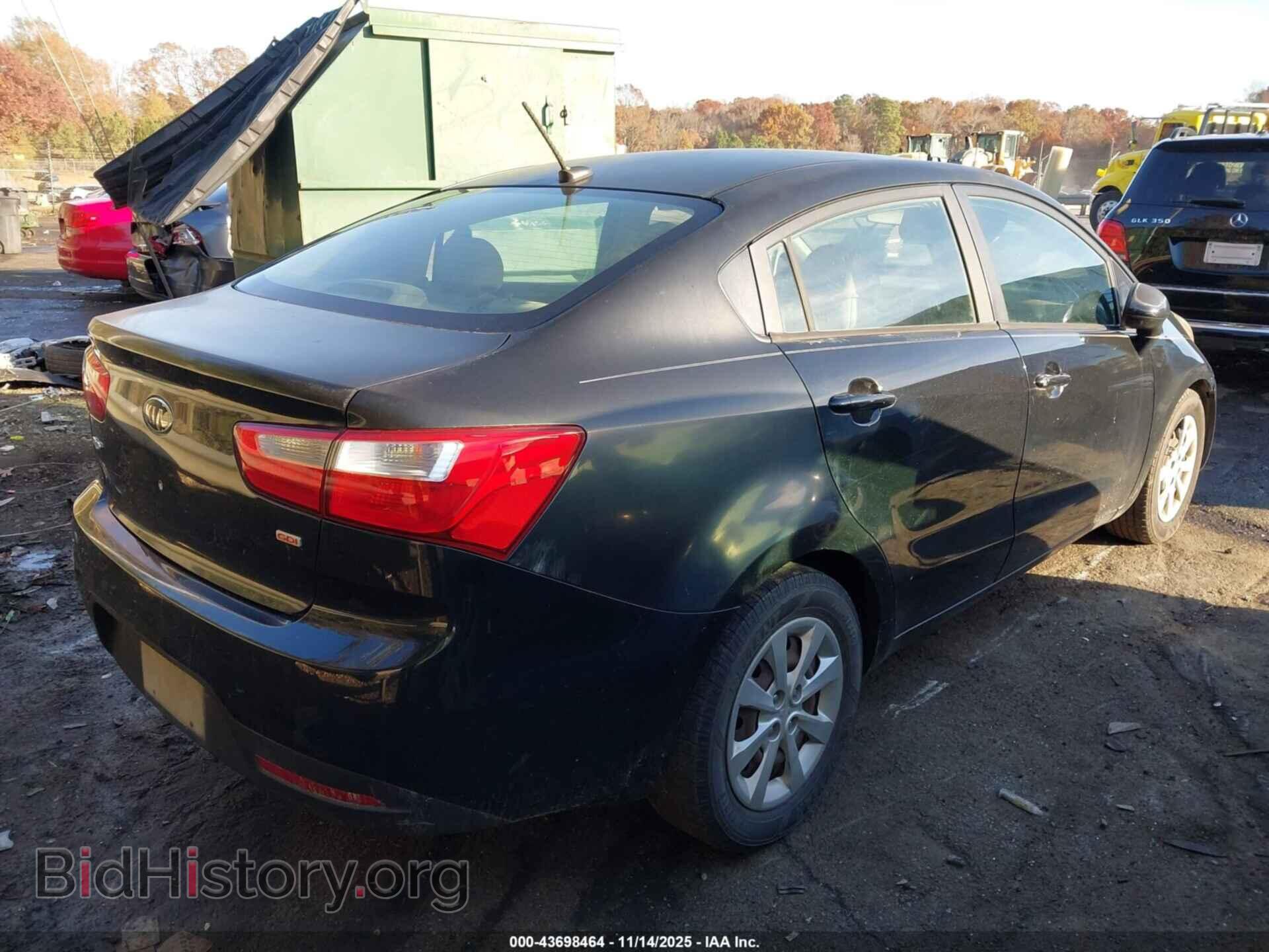 2013 KIA RIO - VIN: KNADM4A35D6296297 - Фото 4