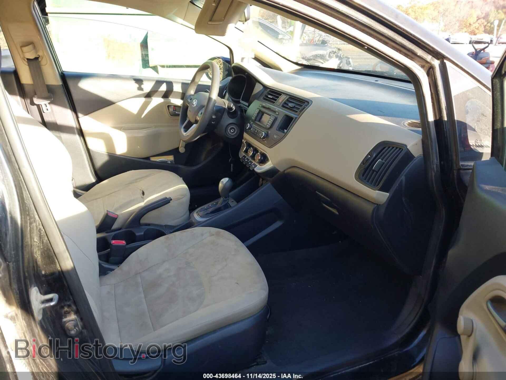 2013 KIA RIO - VIN: KNADM4A35D6296297 - Фото 5