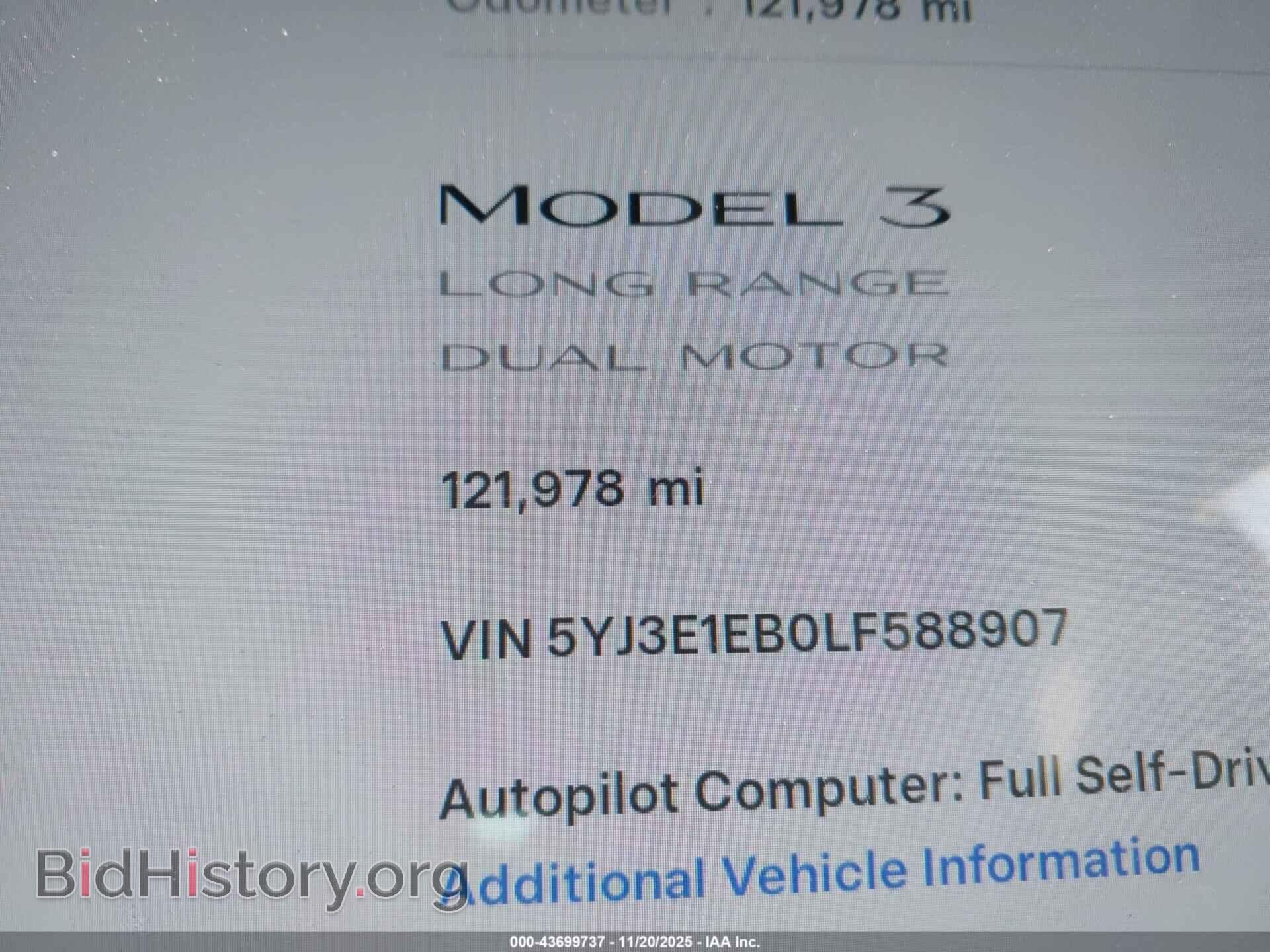 2020 TESLA MODEL 3 - VIN: 5YJ3E1EB0LF588907 - Фото 15