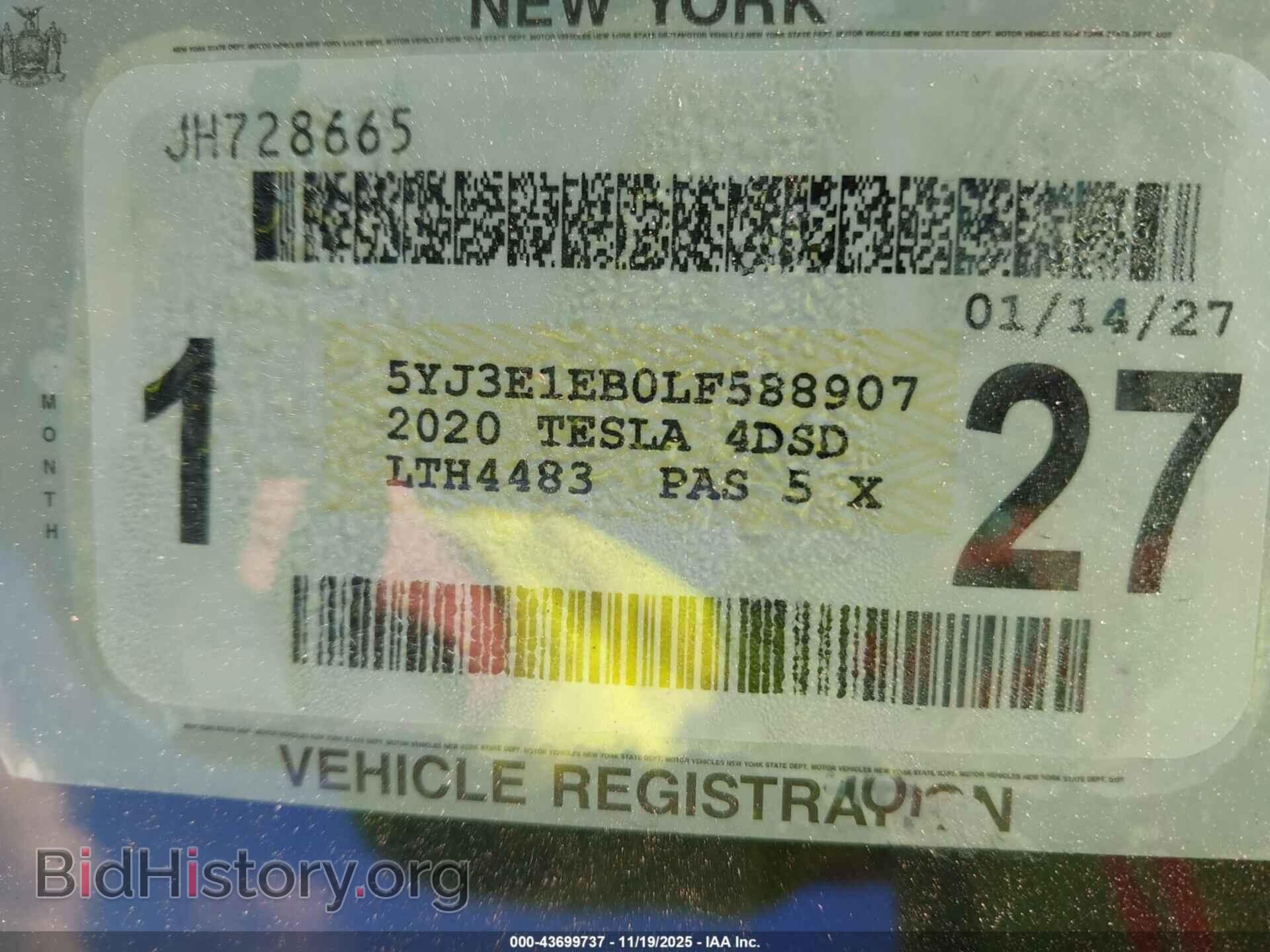 2020 TESLA MODEL 3 - VIN: 5YJ3E1EB0LF588907 - Фото 9