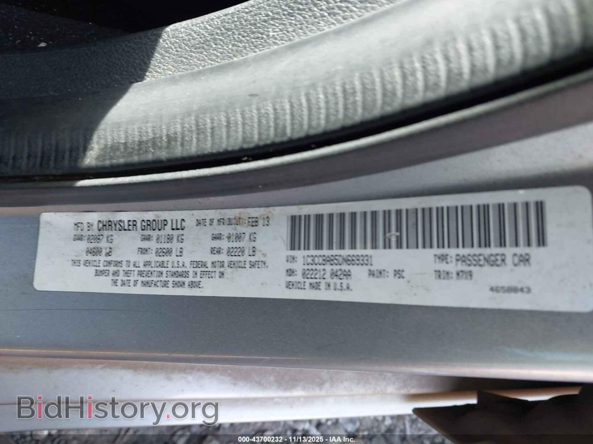 2013 CHRYSLER 200 - VIN: 1C3CCBAB5DN669331 - Photo 9