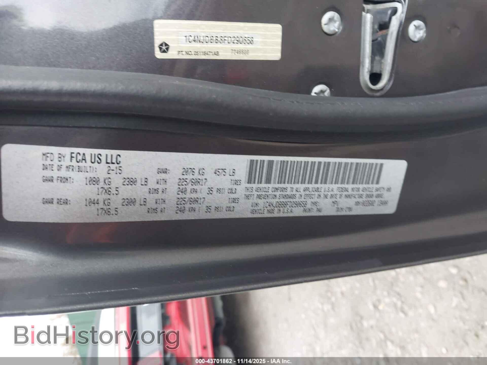 2015 JEEP COMPASS - VIN: 1C4NJDBB8FD290658 - Фото 9
