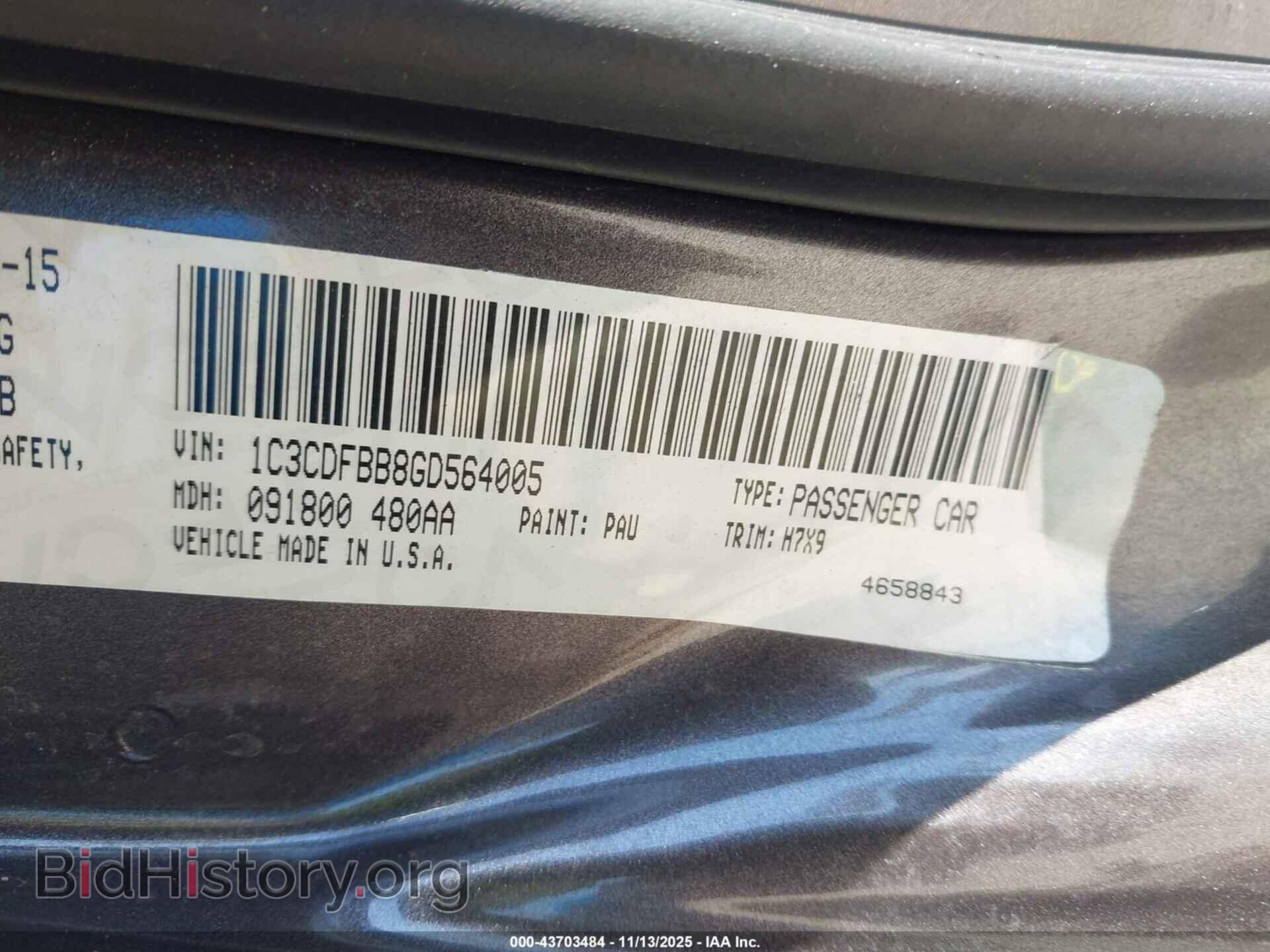2016 DODGE DART - VIN: 1C3CDFBB8GD564005 - Photo 9
