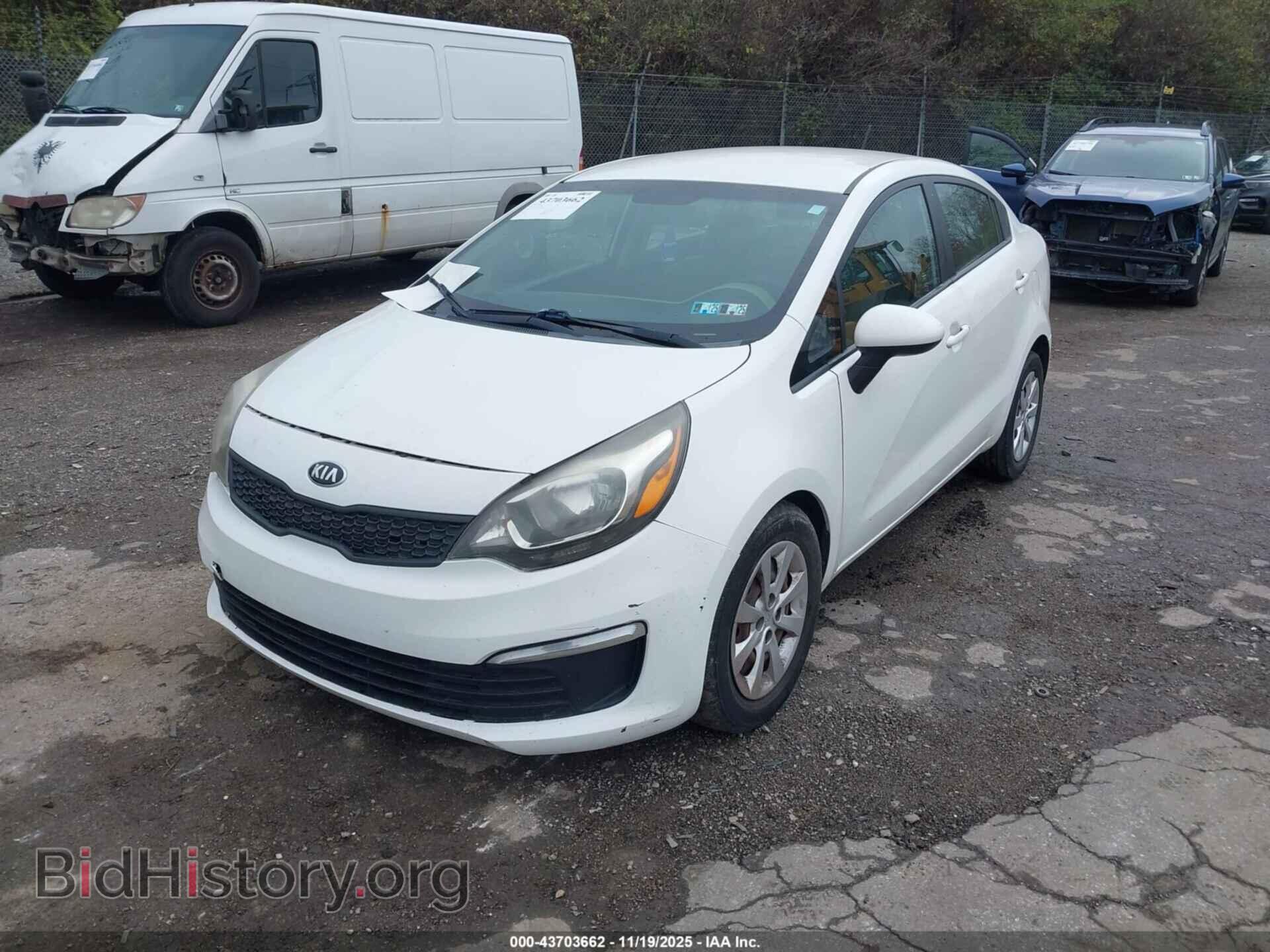 2016 KIA RIO - VIN: KNADM4A3XG6549960 - Фото 2