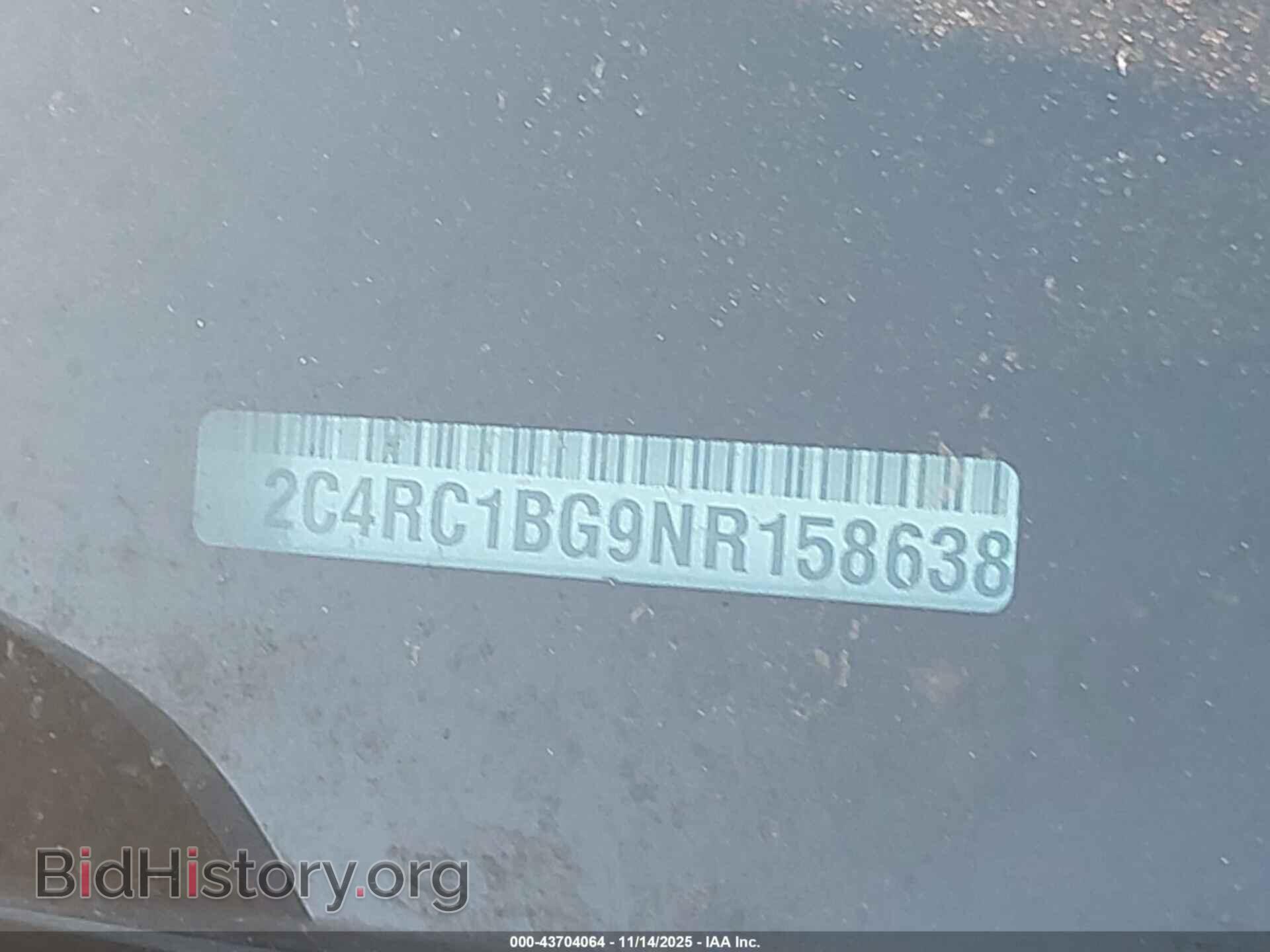 2022 CHRYSLER PACIFICA - VIN: 2C4RC1BG9NR158638 - Фото 9
