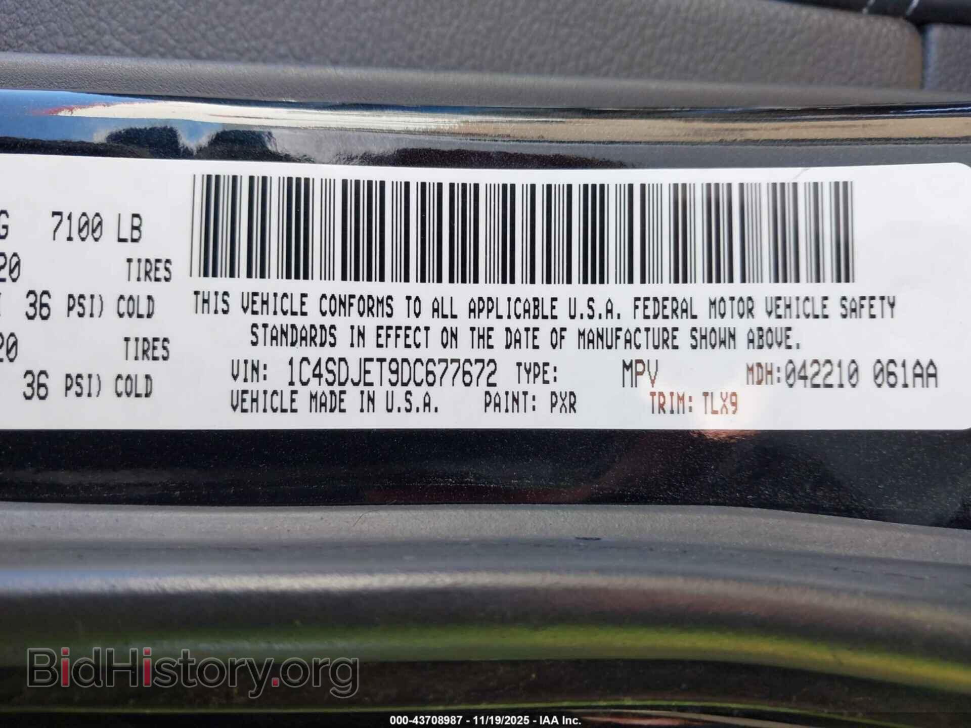 2013 DODGE DURANGO - VIN: 1C4SDJET9DC677672 - Photo 9