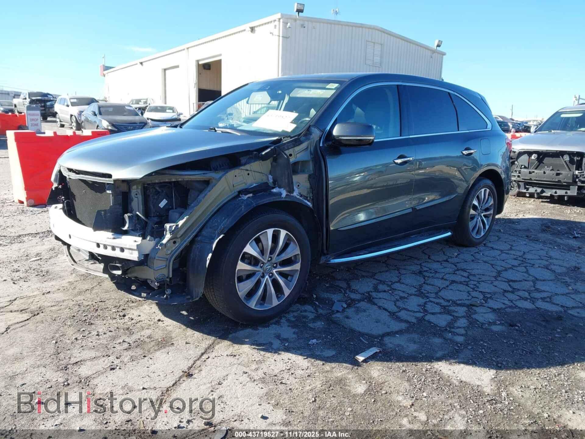 2016 ACURA MDX - VIN: 5FRYD3H48GB017915 - Фото 2