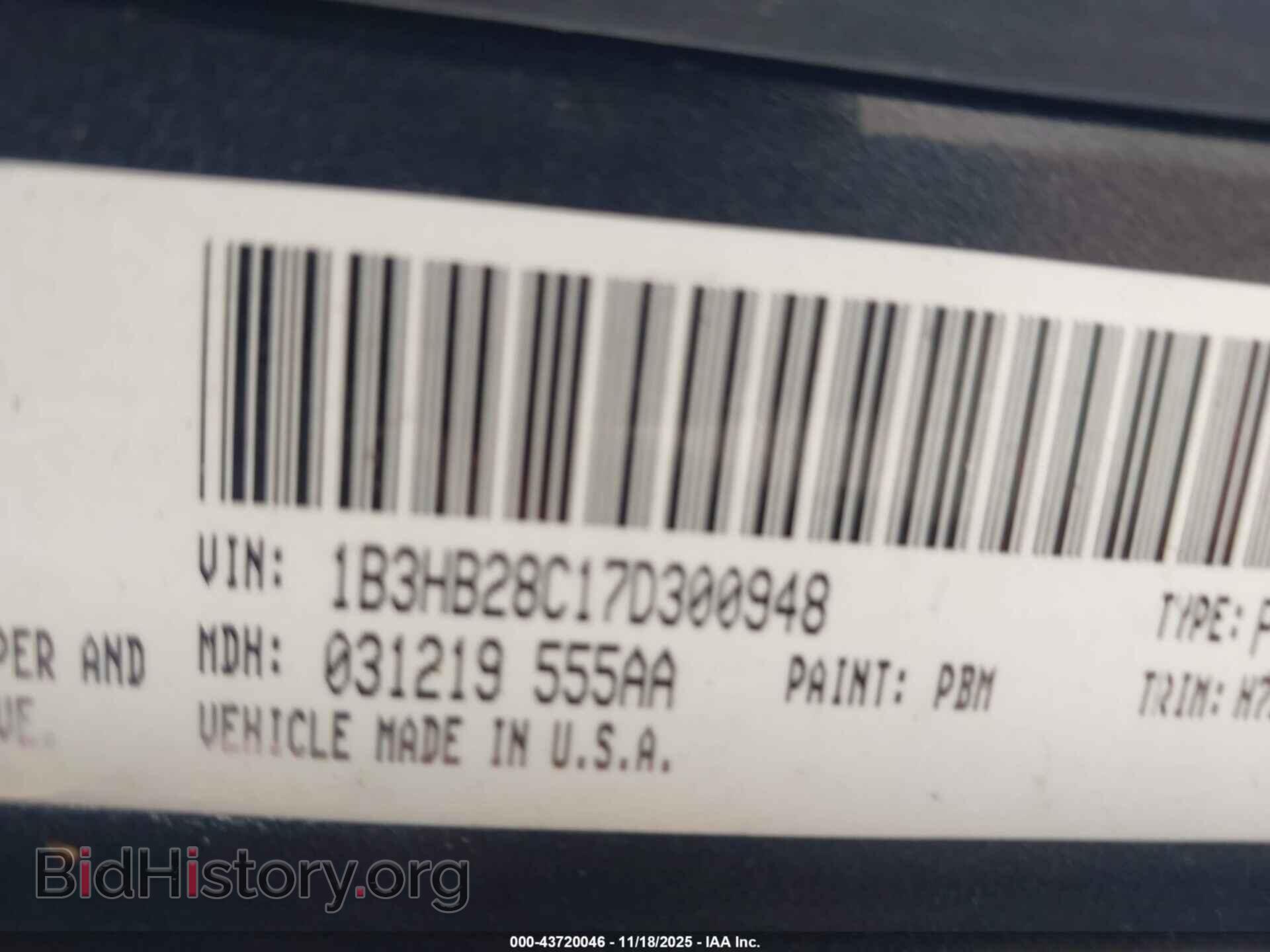 2007 DODGE CALIBER - VIN: 1B3HB28C17D300948 - Фото 9