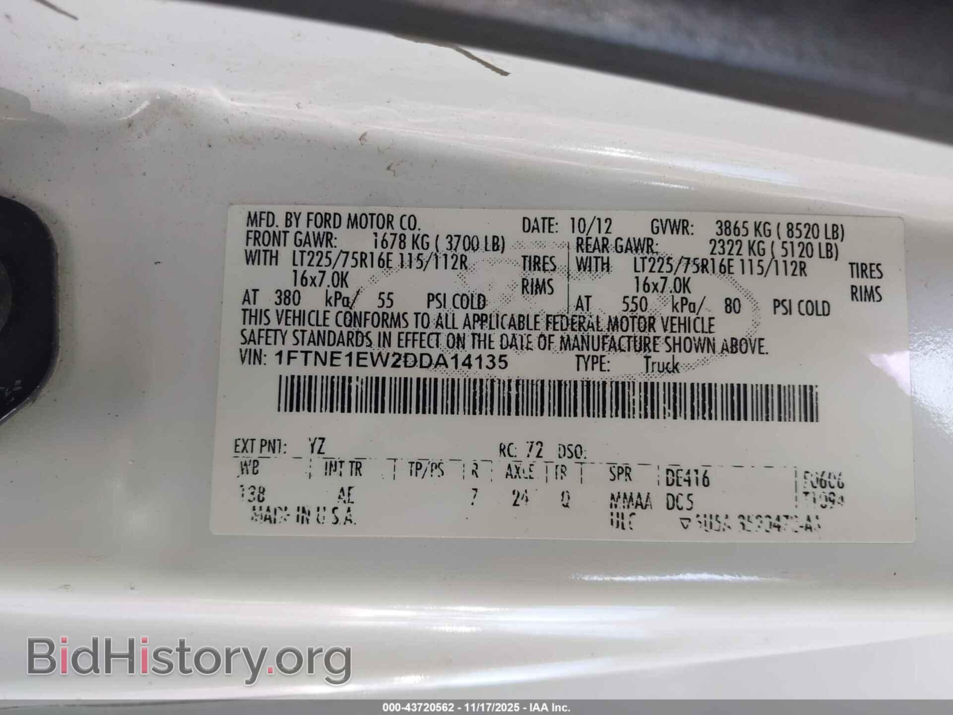 2013 FORD E-150 - VIN: 1FTNE1EW2DDA14135 - Photo 9