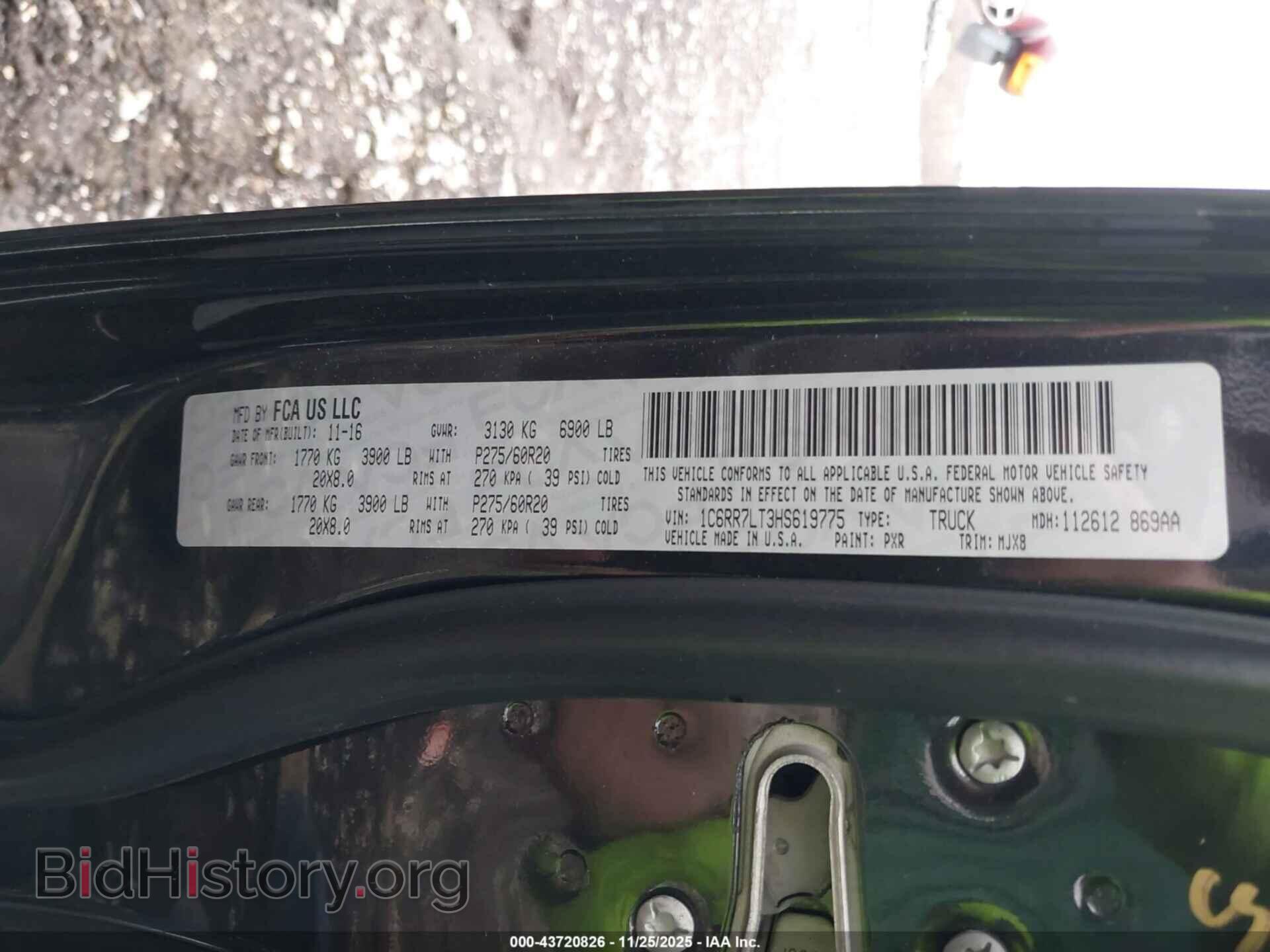 2017 RAM 1500 - VIN: 1C6RR7LT3HS619775 - Фото 9