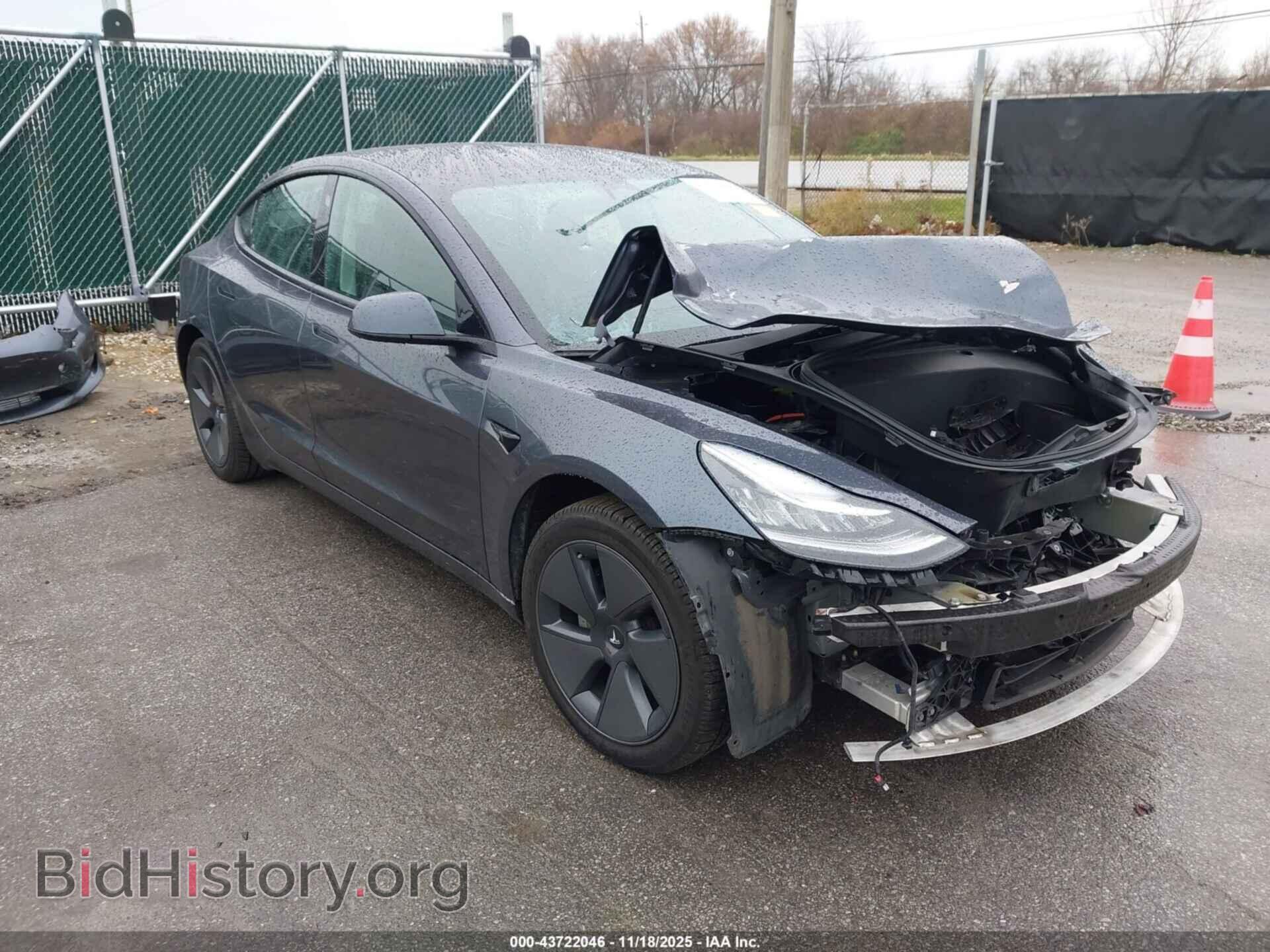 Photo 5YJ3E1EB2NF241713 - TESLA MODEL 3 2022