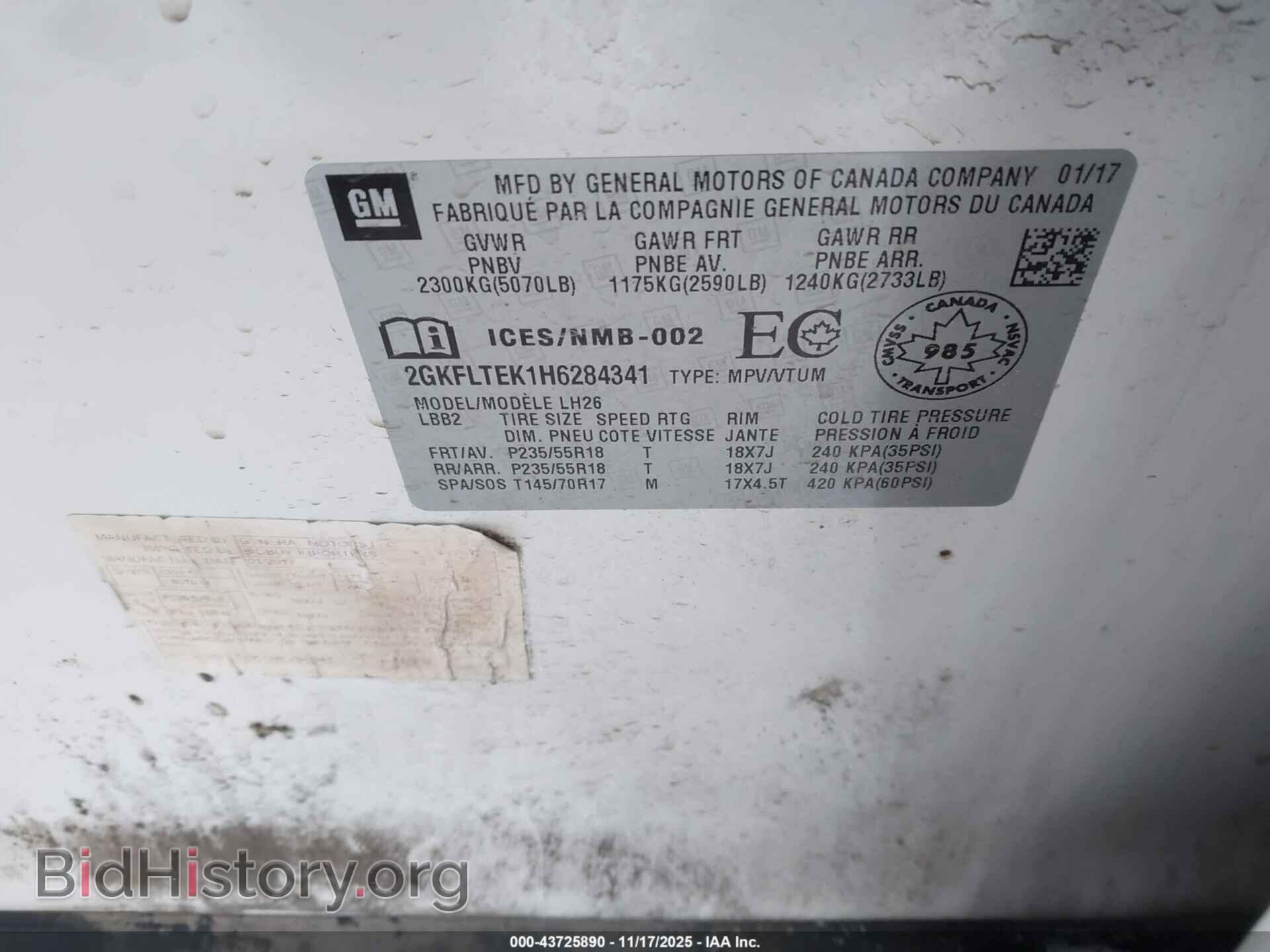 2017 GMC TERRAIN - VIN: 2GKFLTEK1H6284341 - Photo 9