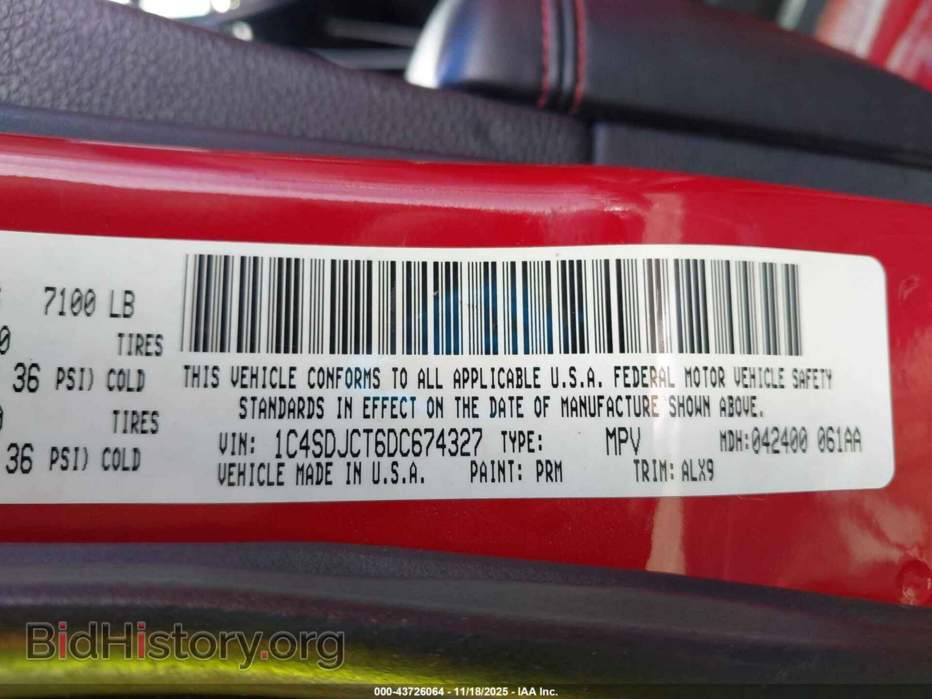 2013 DODGE DURANGO - VIN: 1C4SDJCT6DC674327 - Photo 9