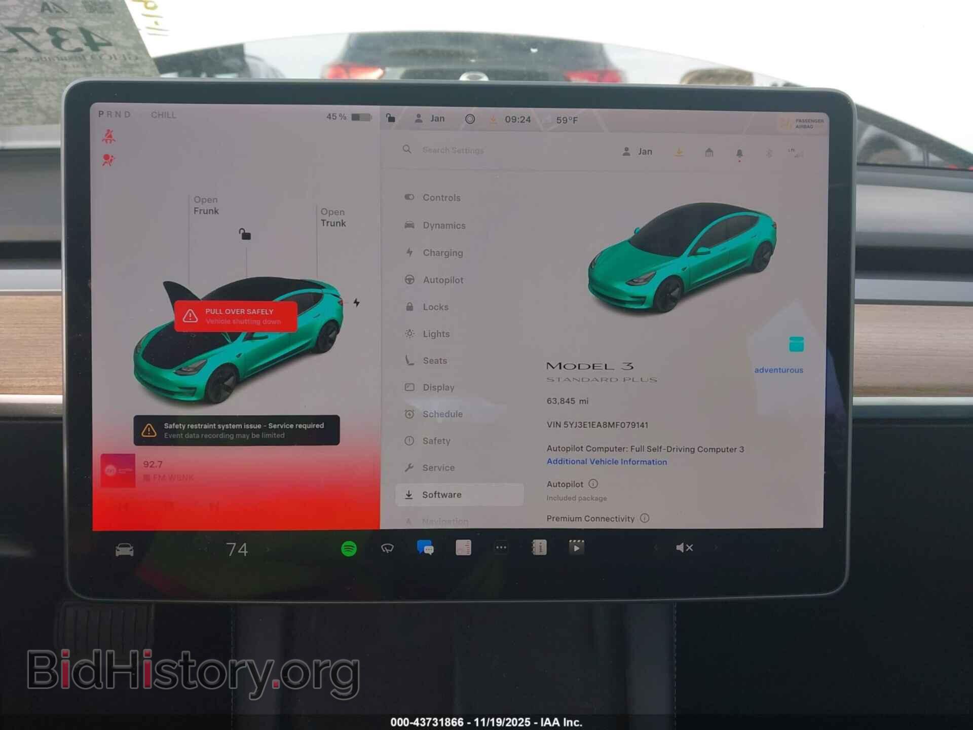 2021 TESLA MODEL 3 - VIN: 5YJ3E1EA8MF079141 - Фото 7