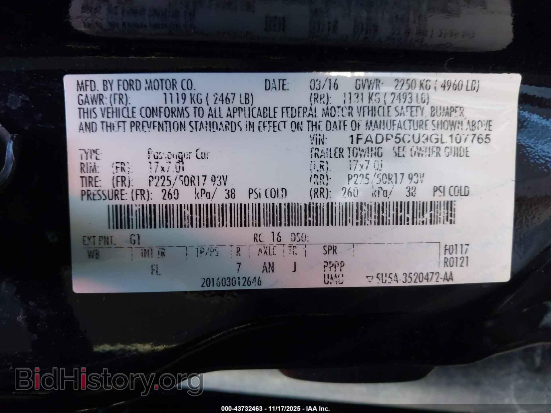 2016 FORD C-MAX ENERGI - VIN: 1FADP5CU9GL107765 - Photo 9