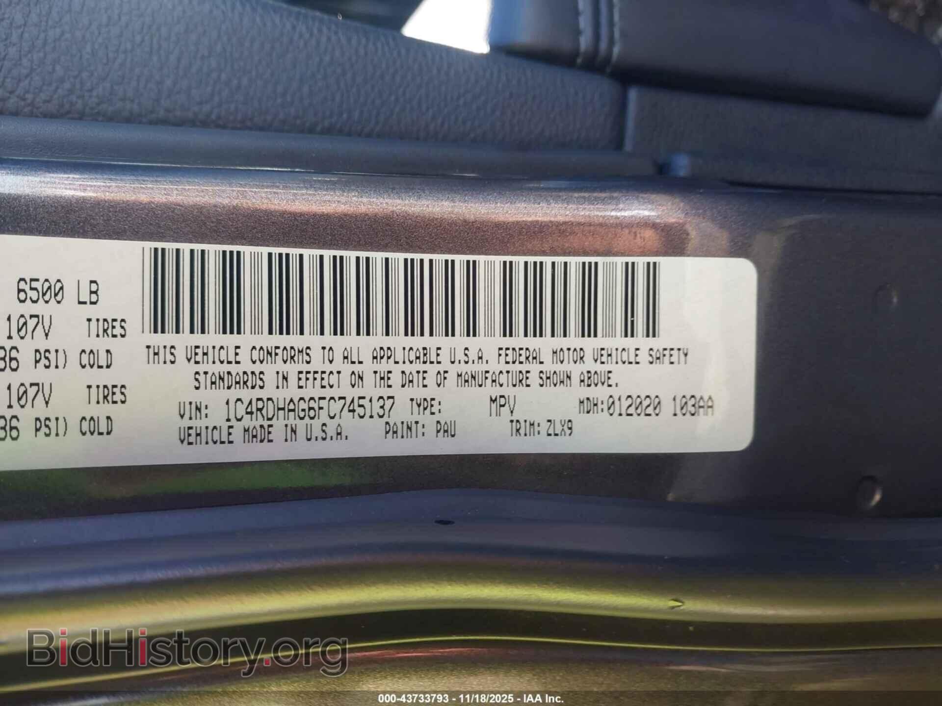 2015 DODGE DURANGO - VIN: 1C4RDHAG6FC745137 - Фото 9