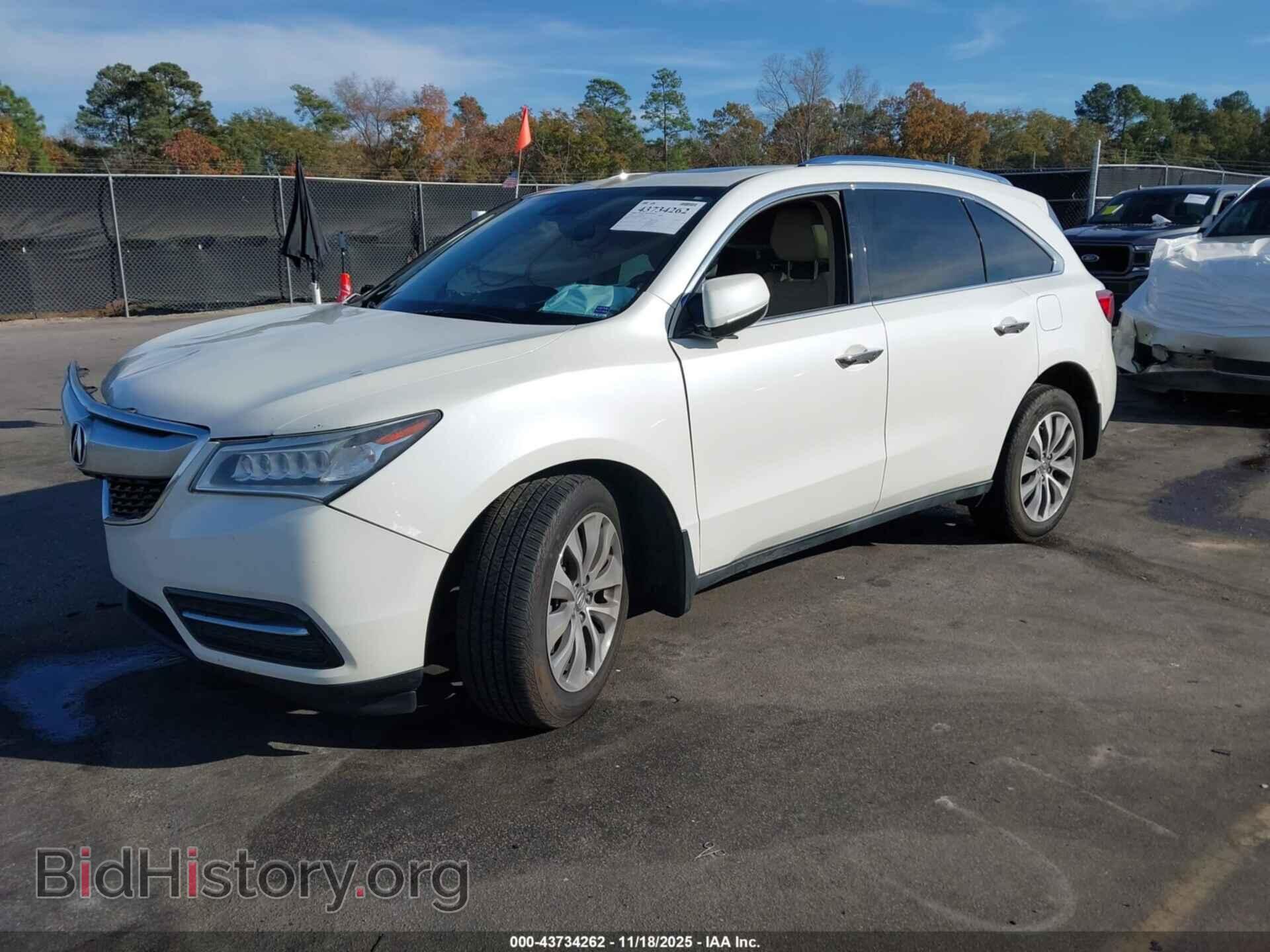 2014 ACURA MDX - VIN: 5FRYD4H4XEB024285 - Фото 2