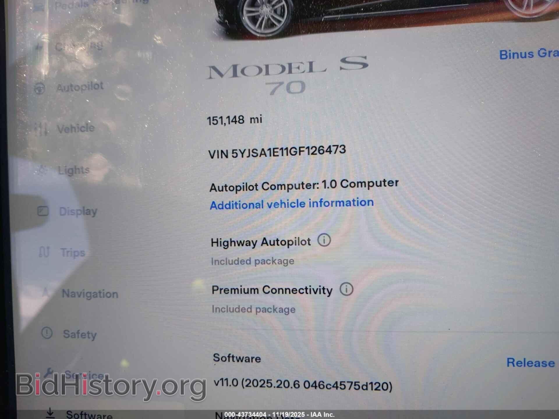 2016 TESLA MODEL S - VIN: 5YJSA1E11GF126473 - Фото 16