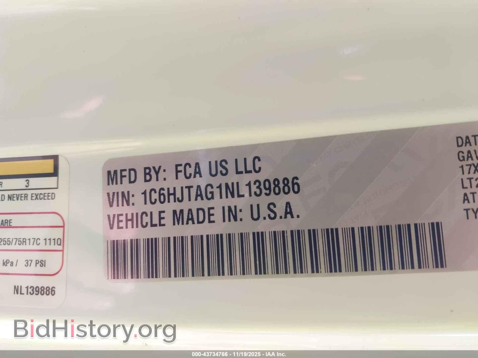 2022 JEEP GLADIATOR - VIN: 1C6HJTAG1NL139886 - Фото 9