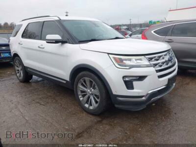 2018 Ford EXPLORER Limited, white — VIN 1FM5K7F83JGB07909, IAAI