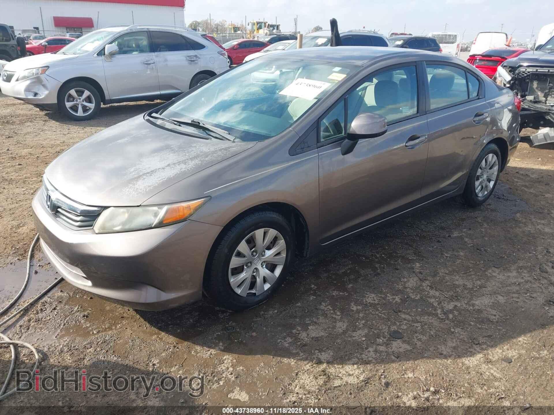 2012 HONDA CIVIC - VIN: 2HGFB2F56CH601109 - Фото 2